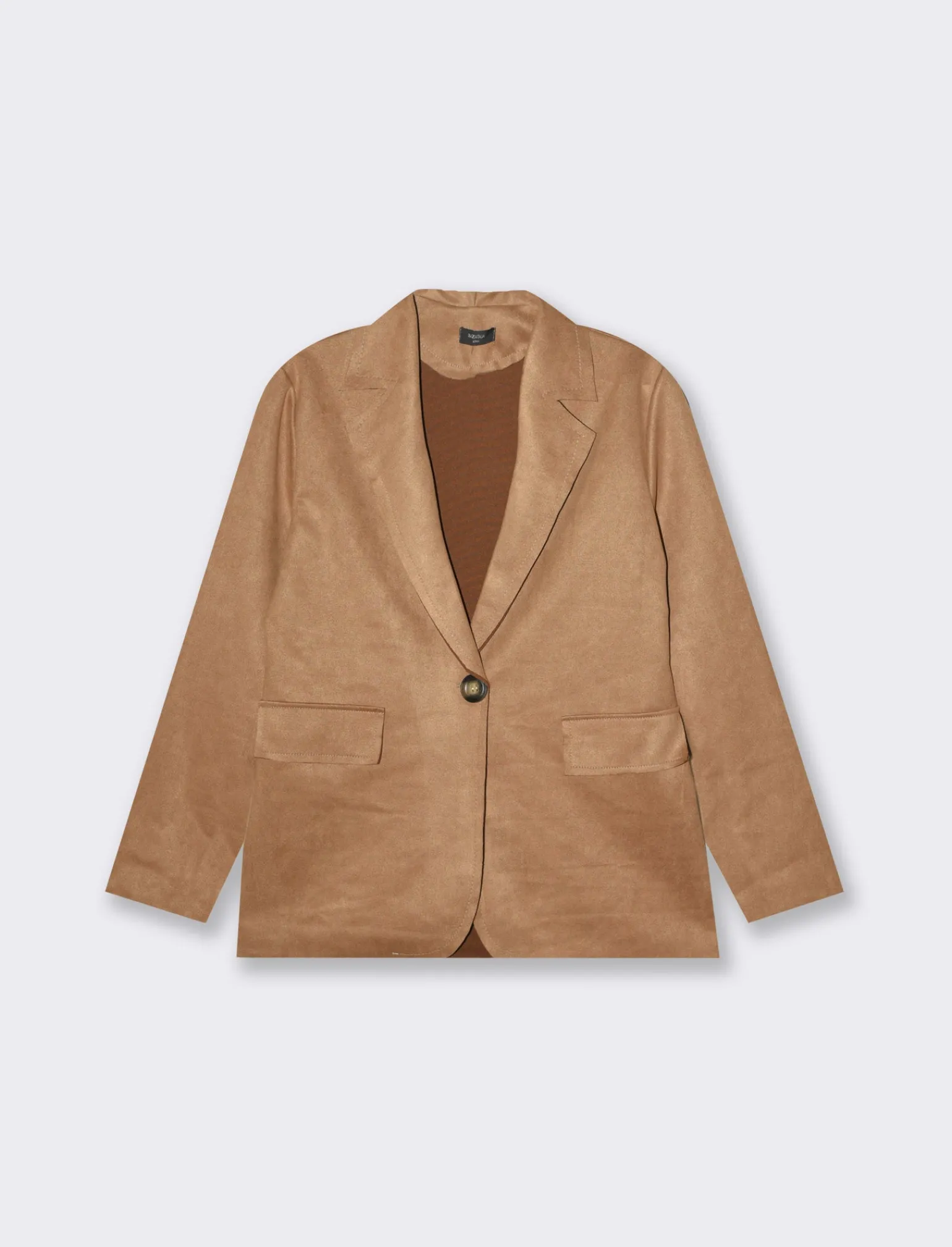 Donna Piazza Italia Giacche E Blazer<Giacca con risvolto e manica a 3/4 da donna - Cammello