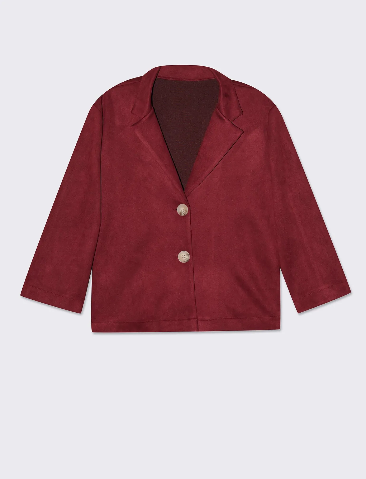 Donna Piazza Italia Giacche E Blazer<Giacca cropped con bottoni e maniche a 3/4 - Vino