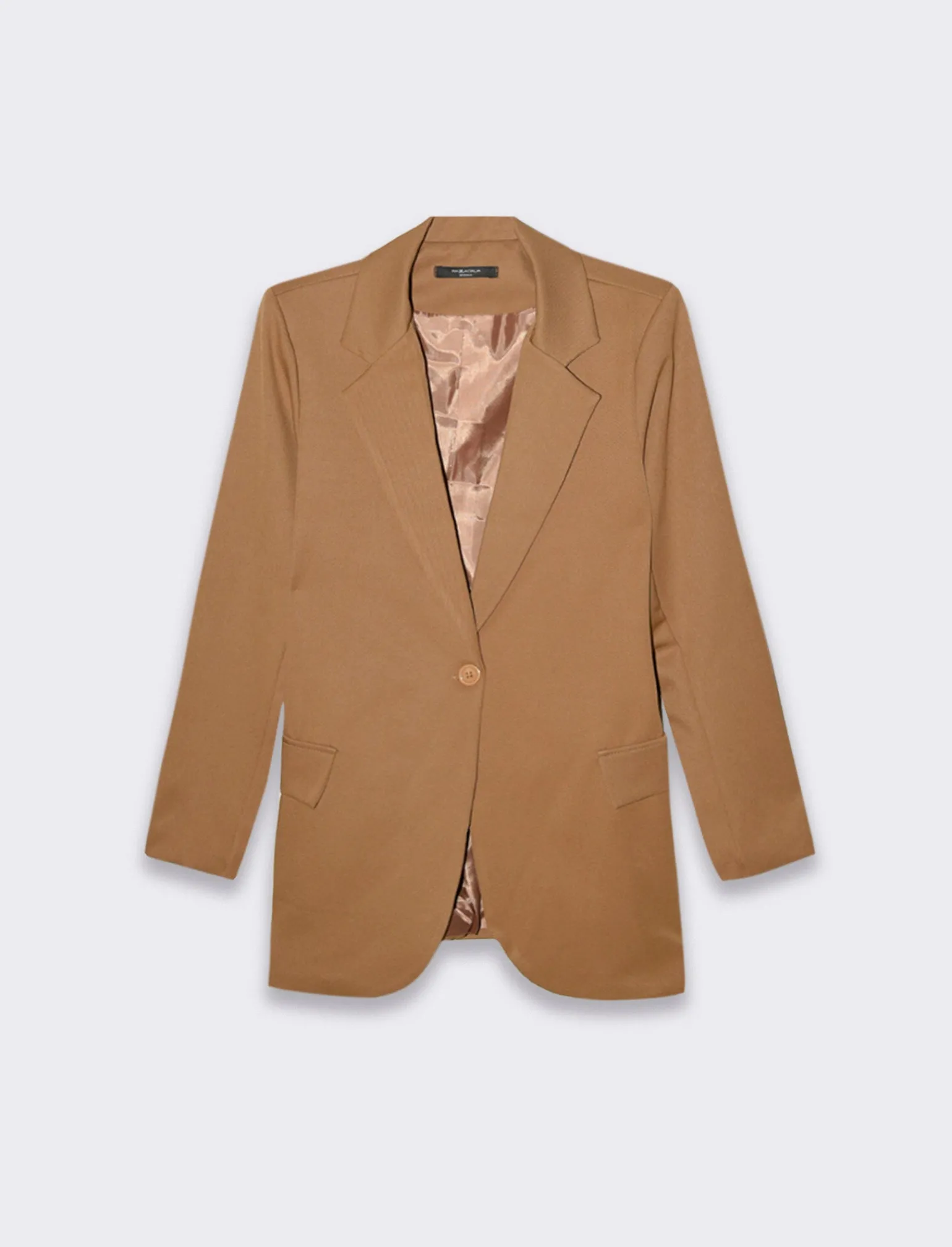 Donna Piazza Italia Giacche E Blazer<Giacca foderata mono bottone vestibilità regular  - Cammello