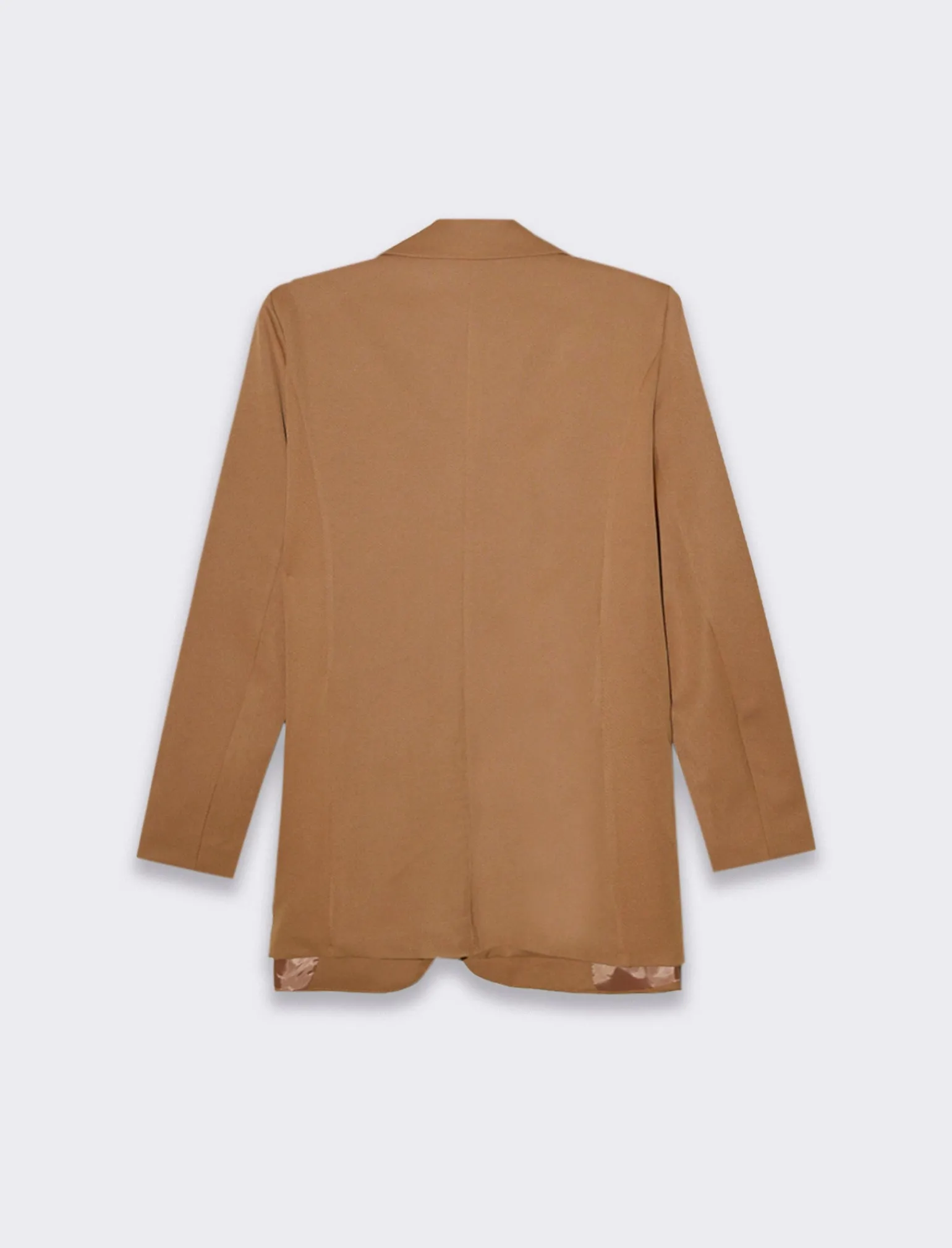 Donna Piazza Italia Giacche E Blazer<Giacca foderata mono bottone vestibilità regular  - Cammello