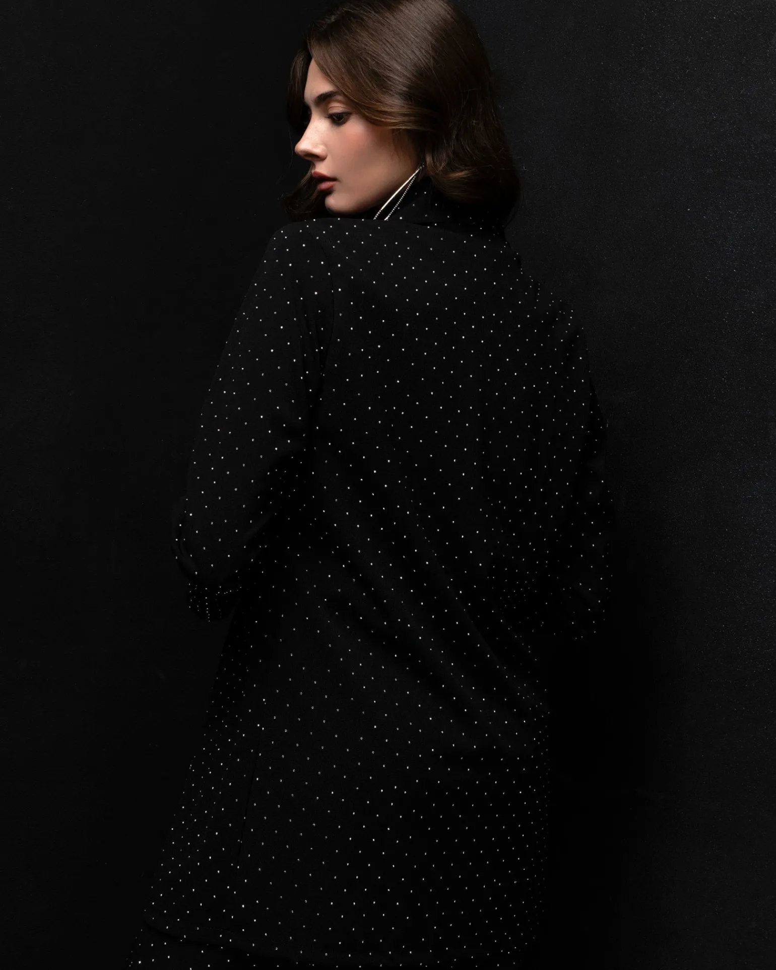 Donna Piazza Italia Giacche E Blazer<Giacca sciallata con strass -