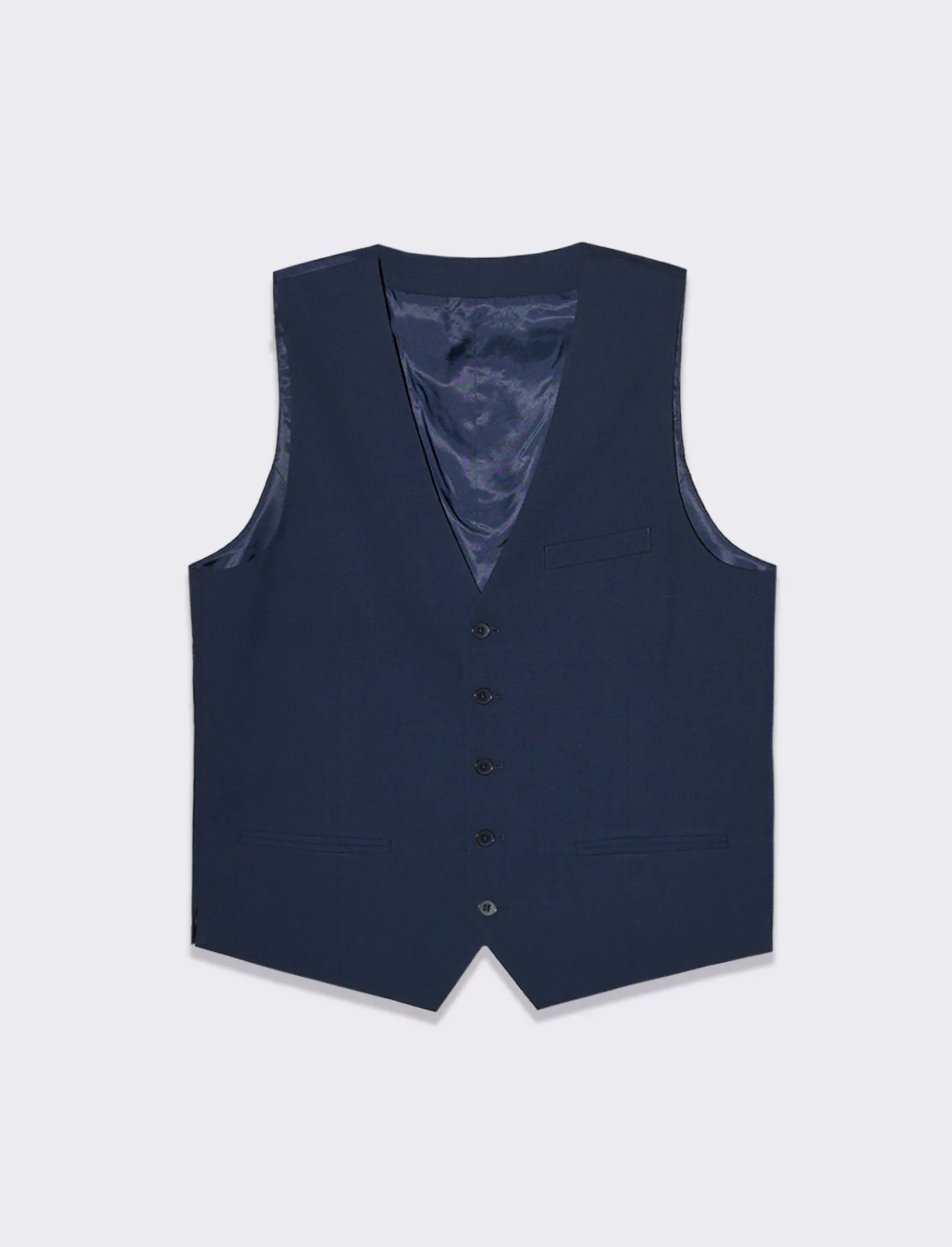 Uomo Piazza Italia Uomo | Giacche<Gilet elegante in tessuto con schiena intessuto lucido -