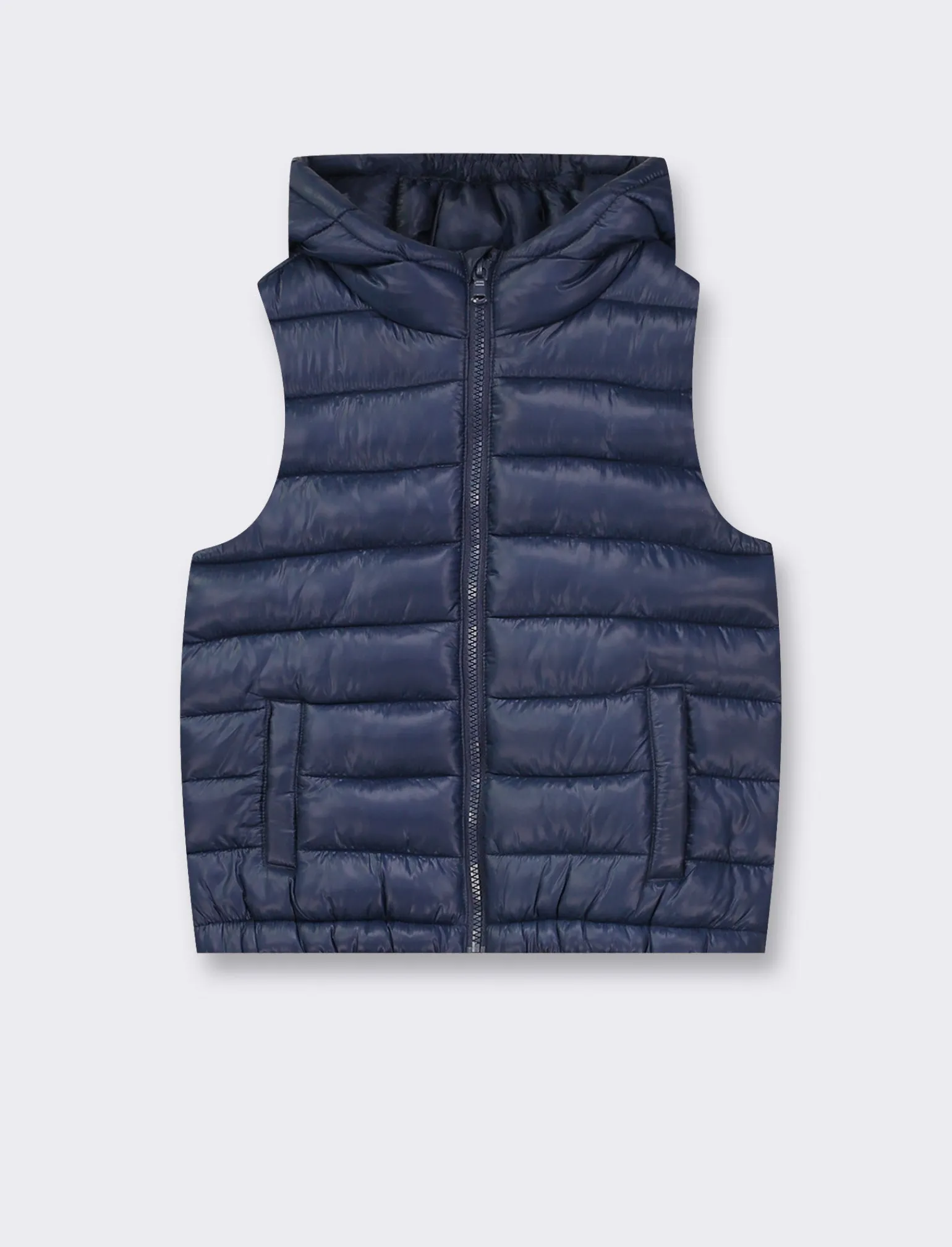 Bambino Piazza Italia Bambino | Gilet<Gilet imbottito leggero con cappuccio apertura con zip frontale -