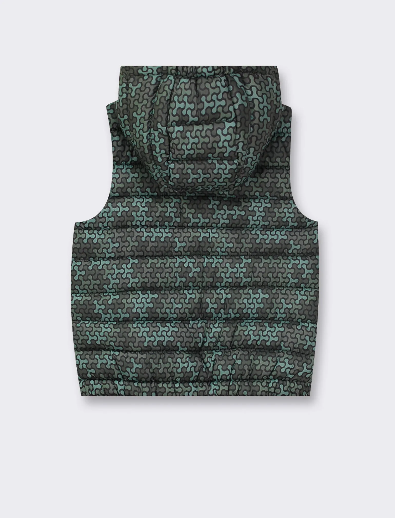 Bambino Piazza Italia Bambino | Gilet<Gilet imbottito leggero con cappuccio apertura con zip frontale - Fantasia