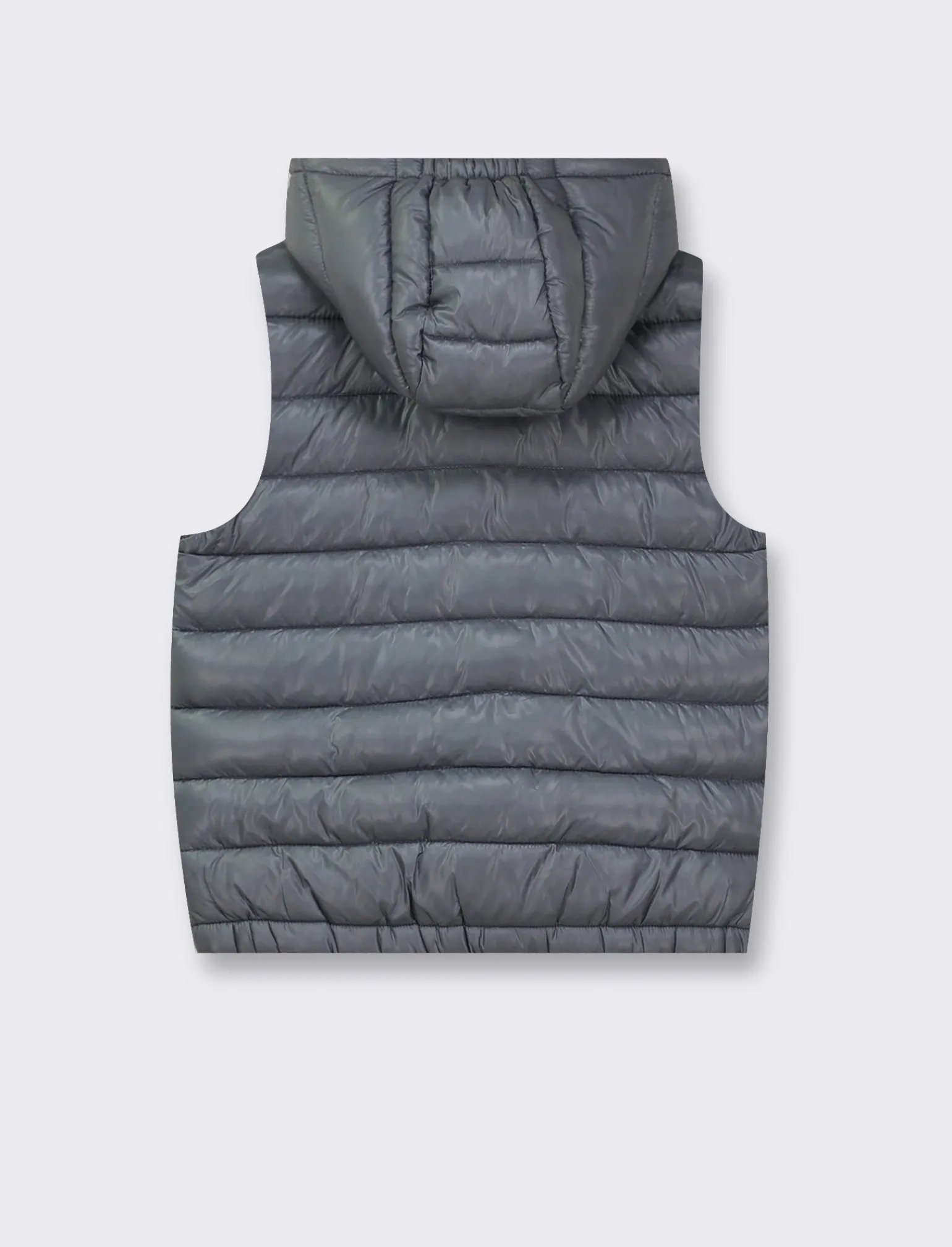 Bambino Piazza Italia Bambino | Gilet<Gilet imbottito leggero con cappuccio apertura con zip frontale - cenere
