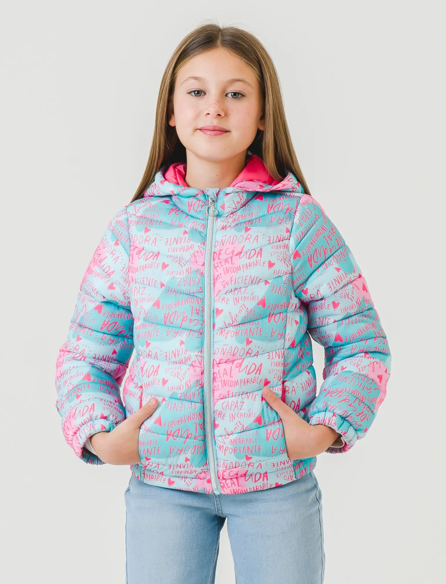 Piazza Italia Bambina<Giubbino 100 gr in nylon con cappuccio, caldo ma extra leggero per un comfort quotidiano. -