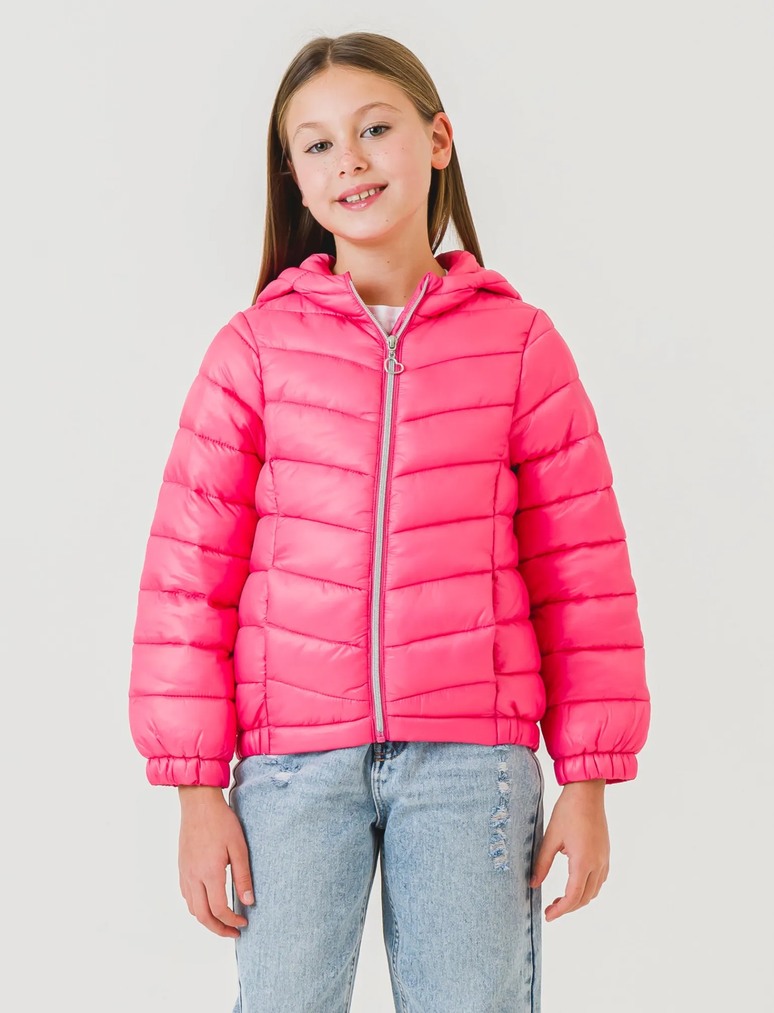 Piazza Italia Bambina<Giubbino 100 gr in nylon con cappuccio, caldo ma extra leggero per un comfort quotidiano. -