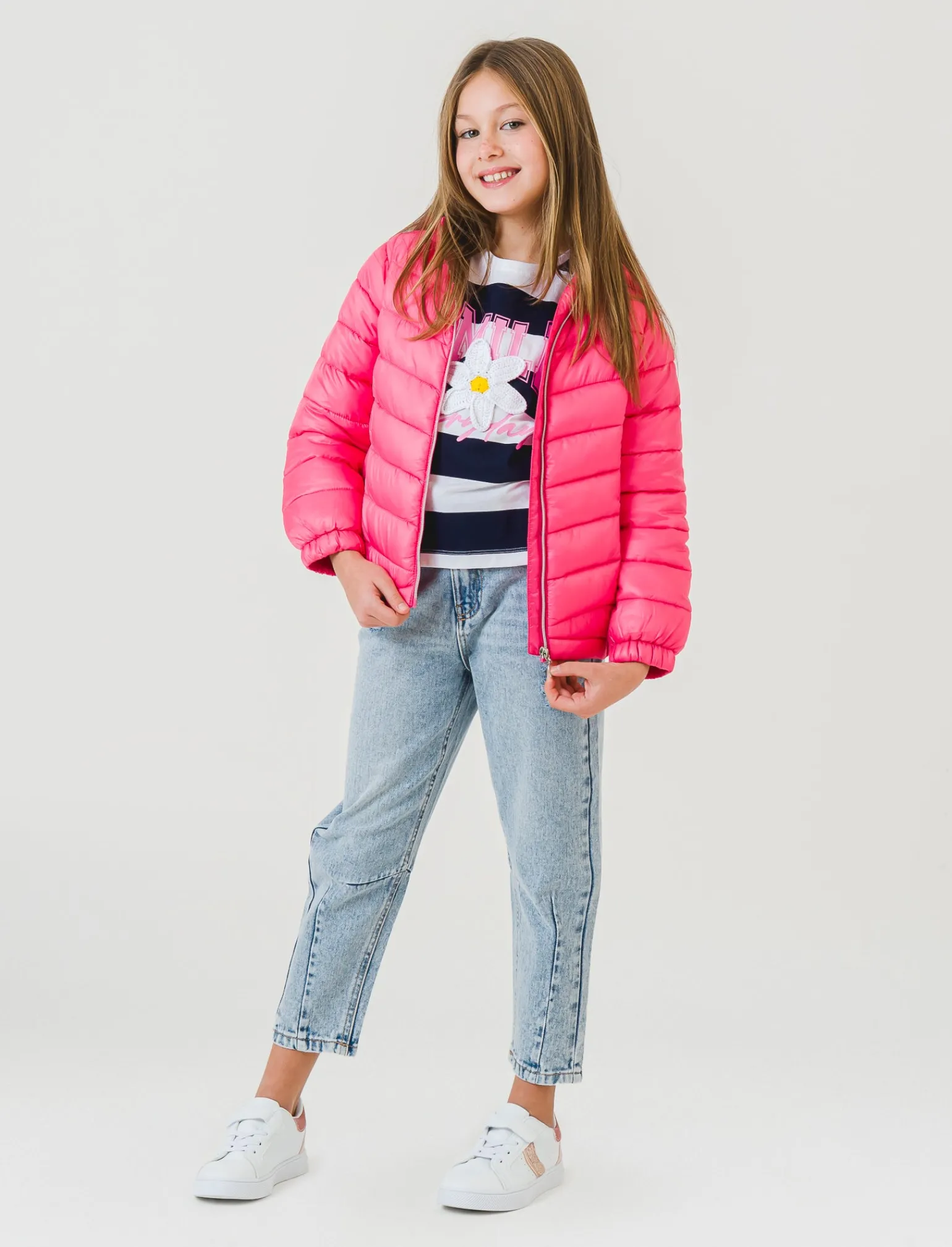 Piazza Italia Bambina<Giubbino 100 gr in nylon con cappuccio, caldo ma extra leggero per un comfort quotidiano. -