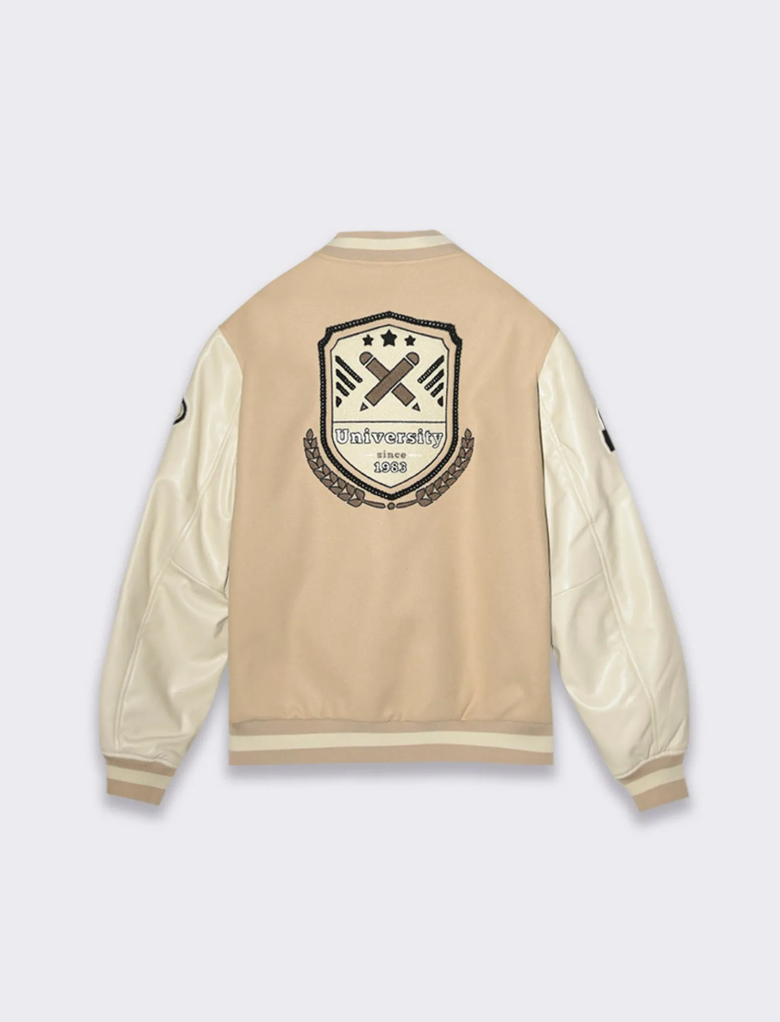 Uomo Piazza Italia Uomo | Giubbini E Cappotti<Giubbotto bomber varsity in panno -