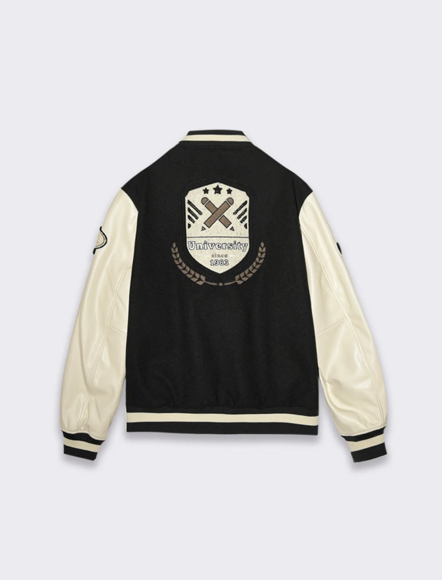 Uomo Piazza Italia Uomo | Giubbini E Cappotti<Giubbotto bomber varsity in panno -