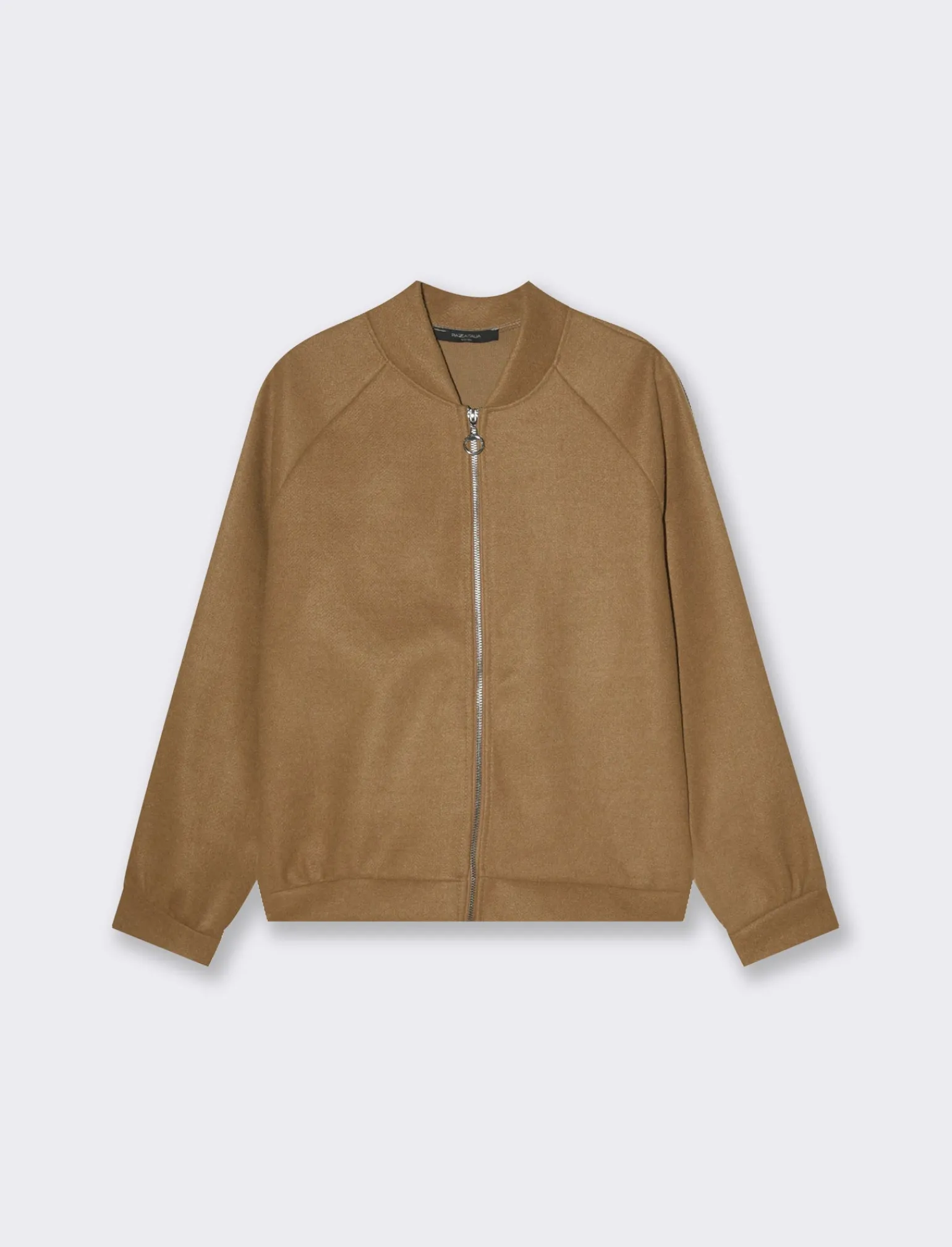 Donna Piazza Italia Donna | Giubbini E Cappotti<Giubbotto con zip e manica raglan.Vestibilità regular - Caramello