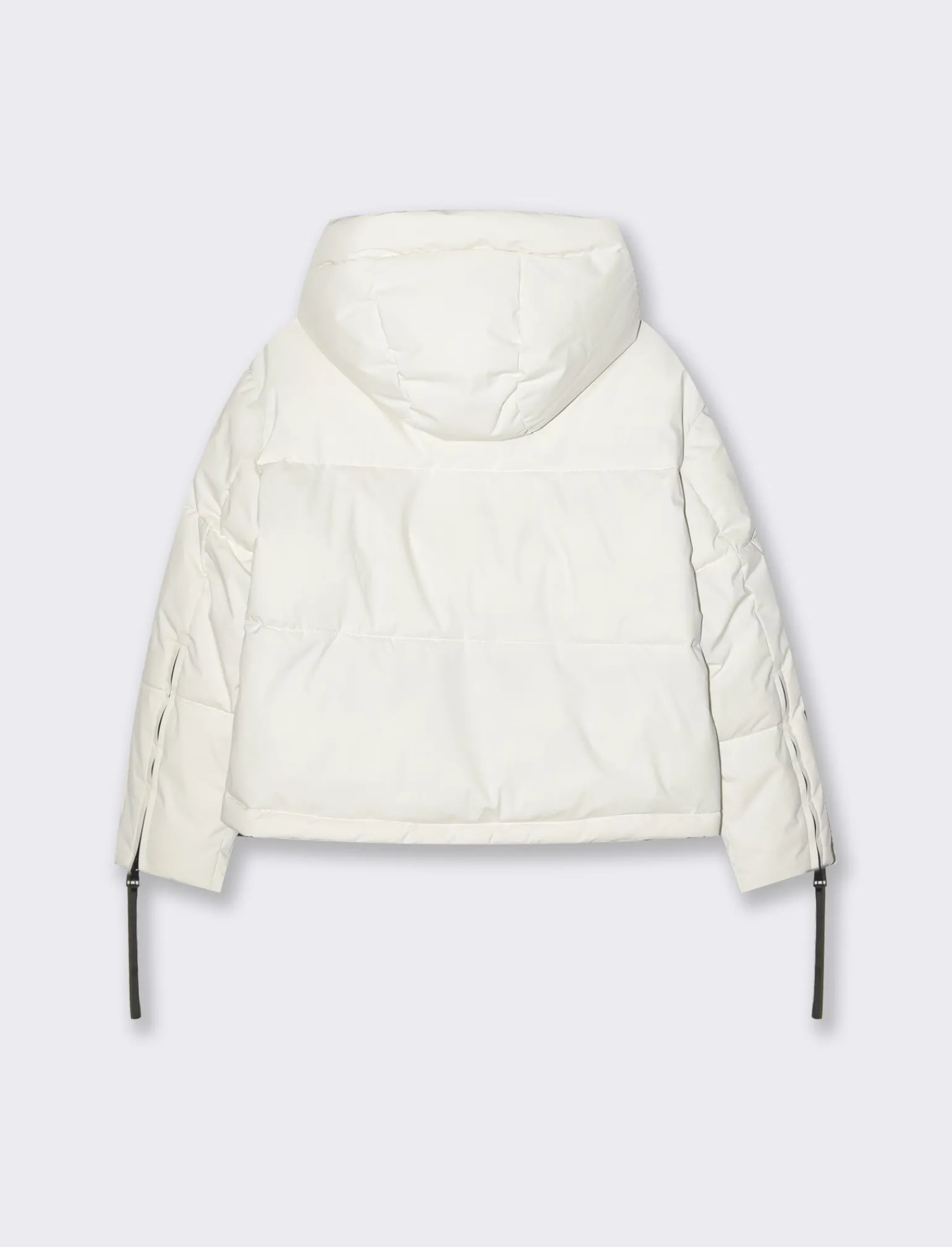 Donna Piazza Italia Donna | Giubbini E Cappotti<Giubbotto imbottito con cappuccio e chiusura con zip e coulisse - gesso
