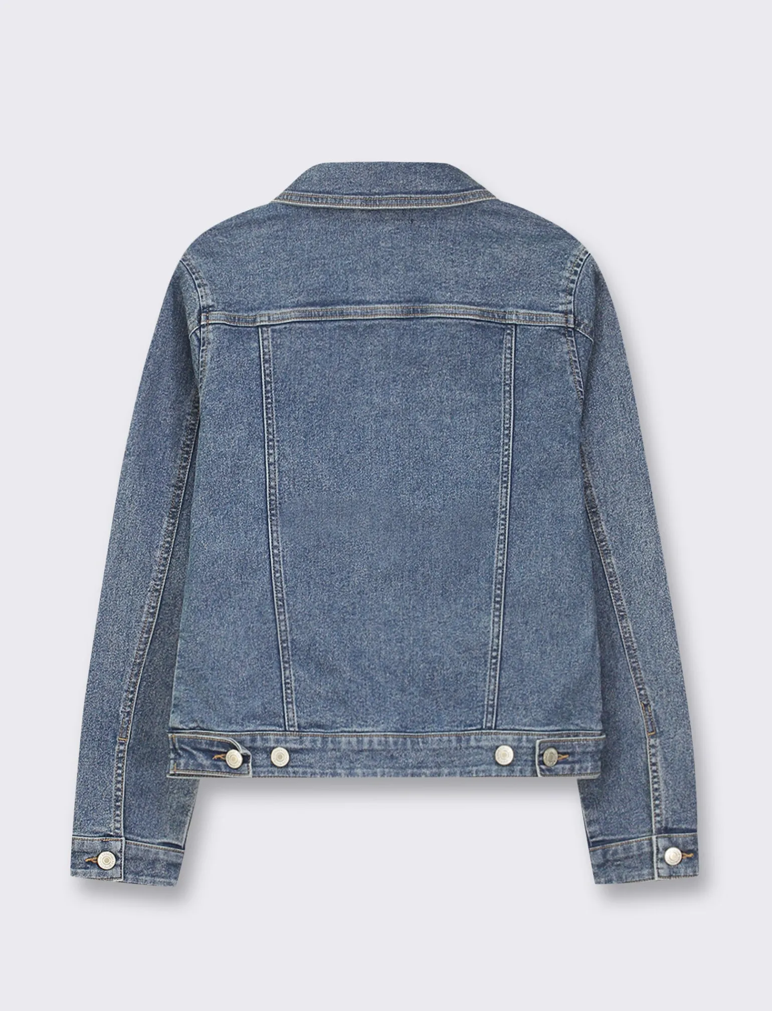 Donna Piazza Italia Donna | Giubbini E Cappotti<Giubbotto in denim vestibilità slim in tessuto denim elasticizzato - Denim