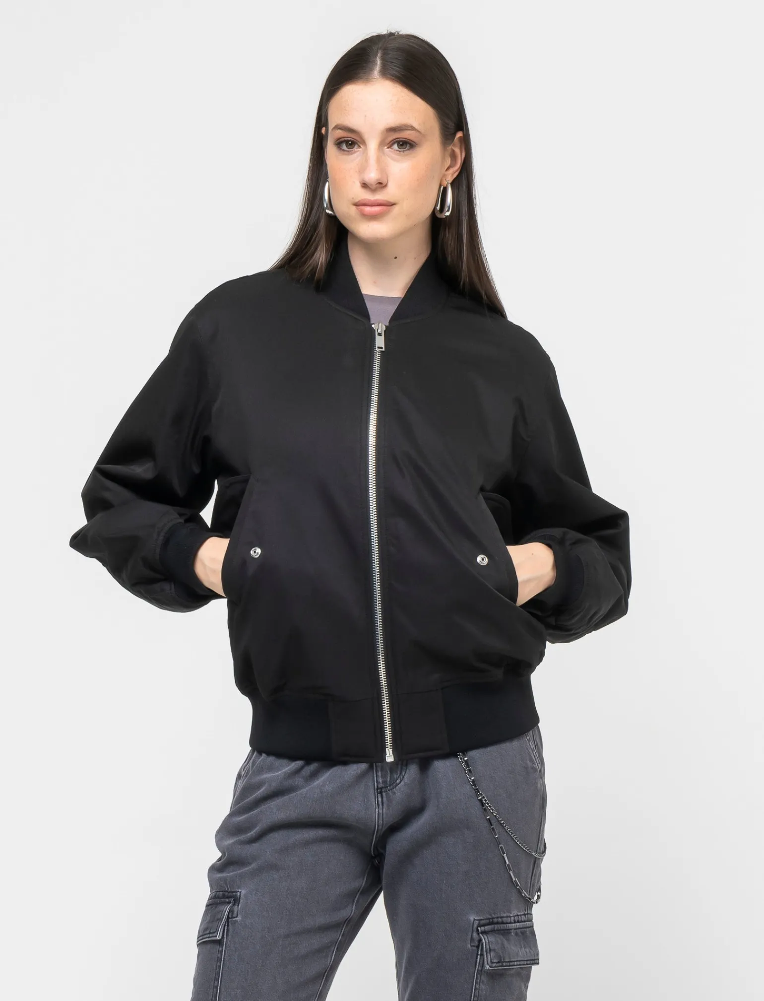 Donna Piazza Italia Giubbini E Cappotti<Giubbotto modello bomber leggermente imbottito -