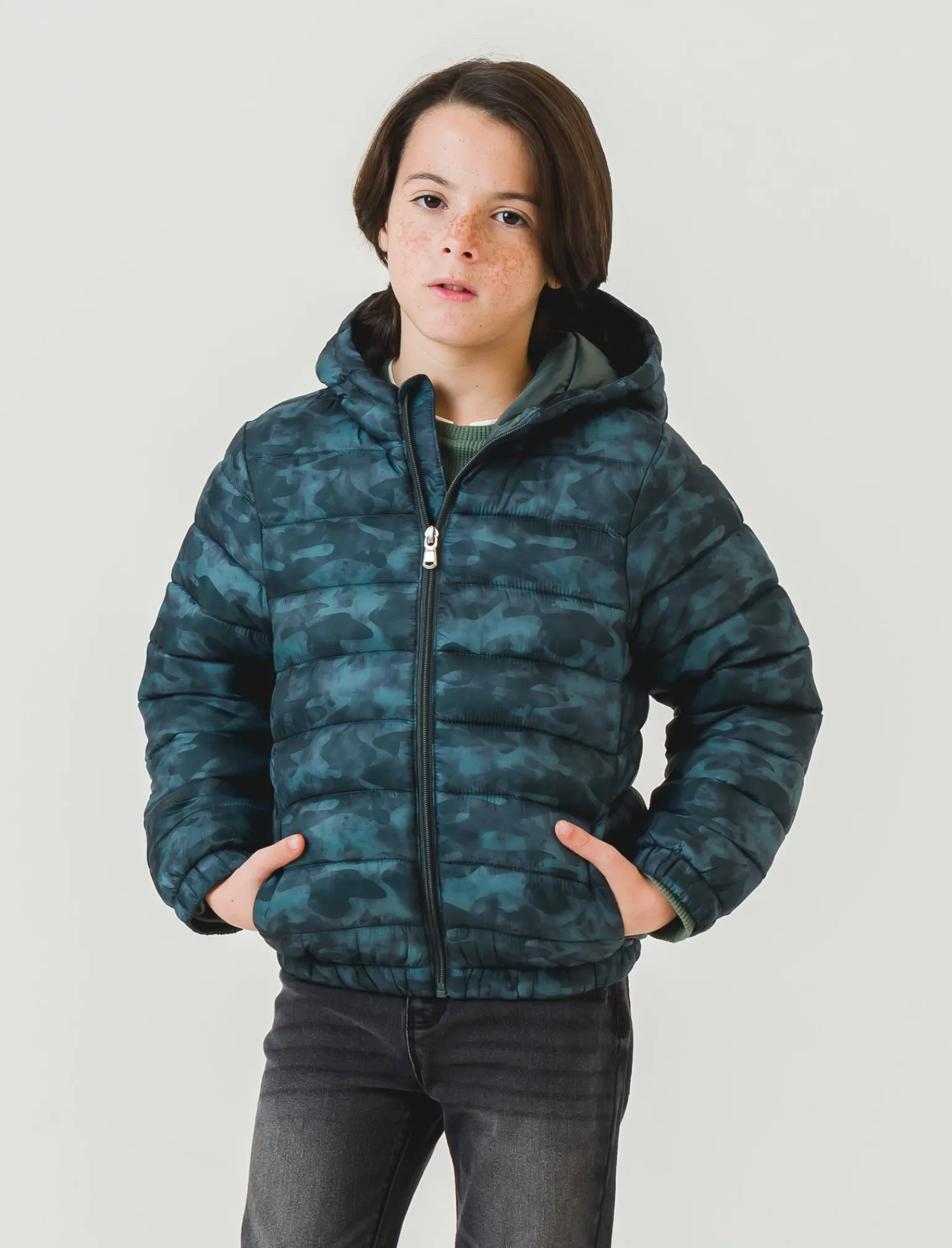 Bambino Piazza Italia Bambino<GIUBOTTO ULTRALIGHT FULL ZIP - militare