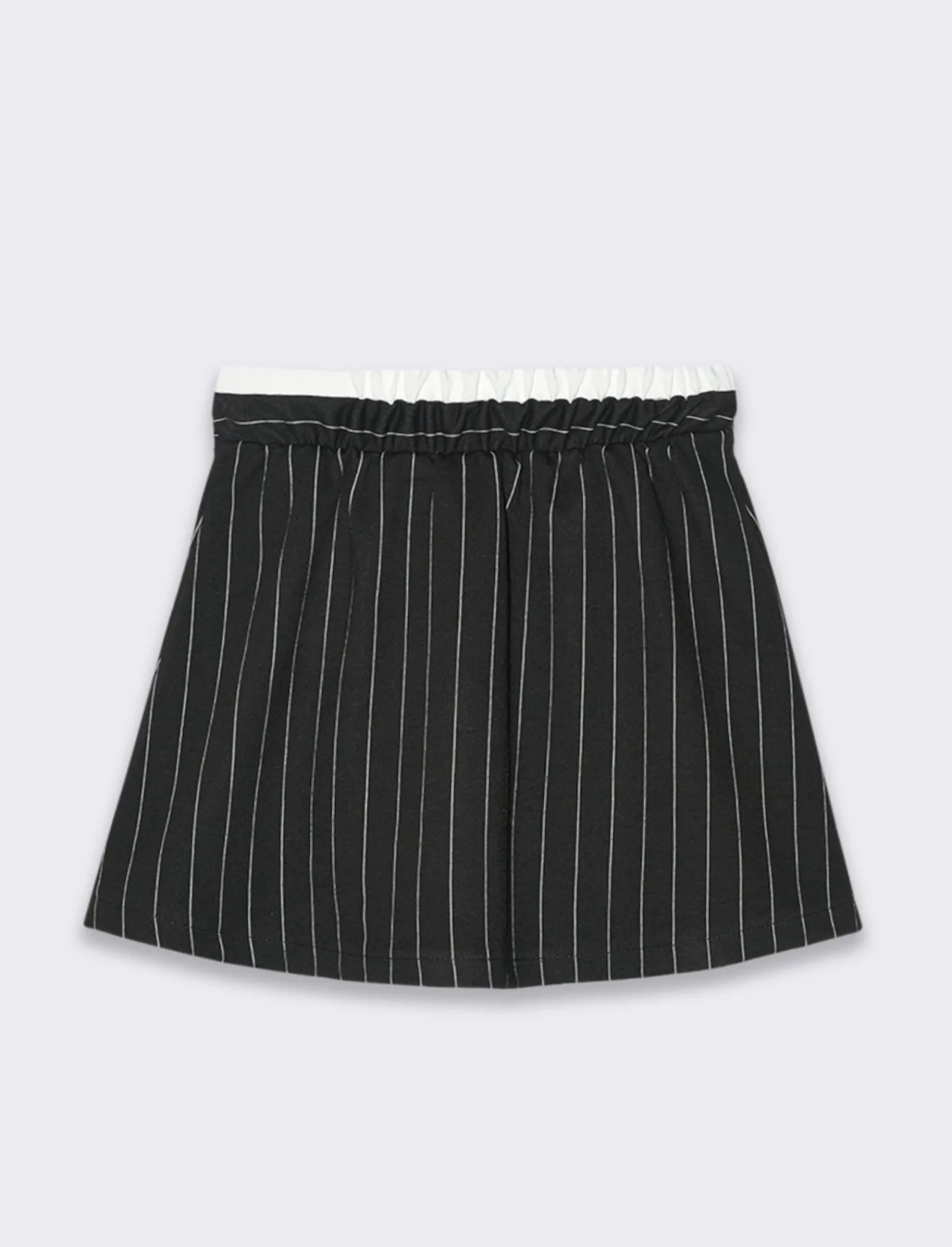 Piazza Italia Bambina | Gonne E Shorts<Gonna a pieghe a fantasia gessata con bustino a contrasto - Righe