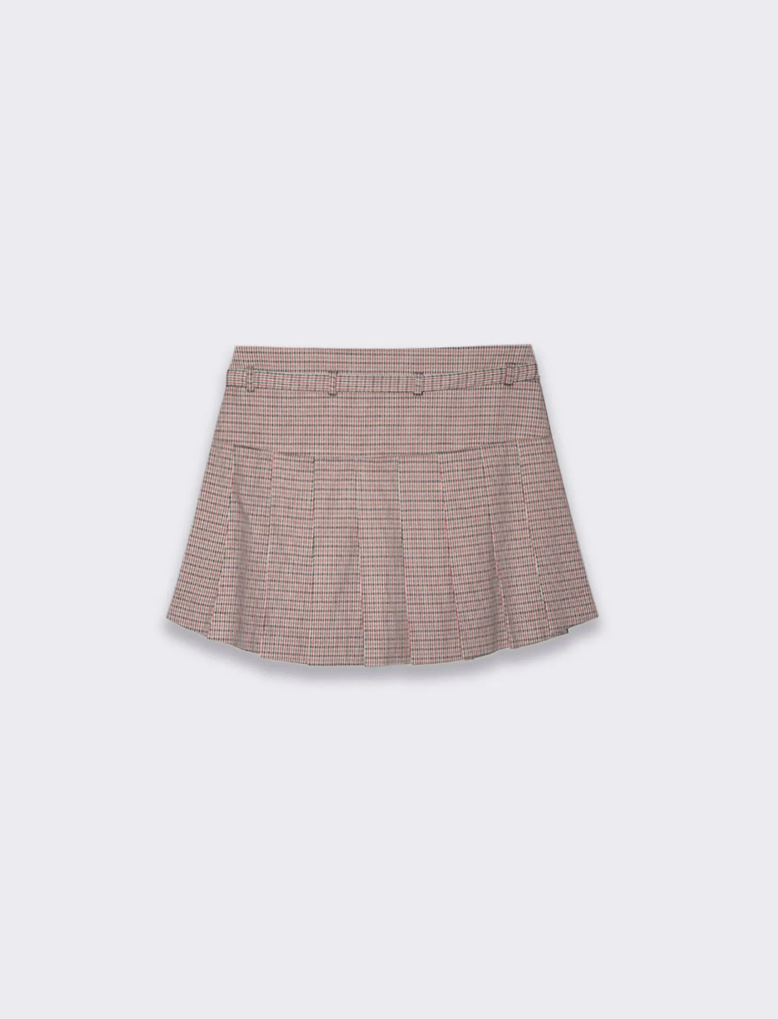 Donna Piazza Italia Gonne<Gonna corta a pieghe con pantaloncino cinturino finto cucito - var 1