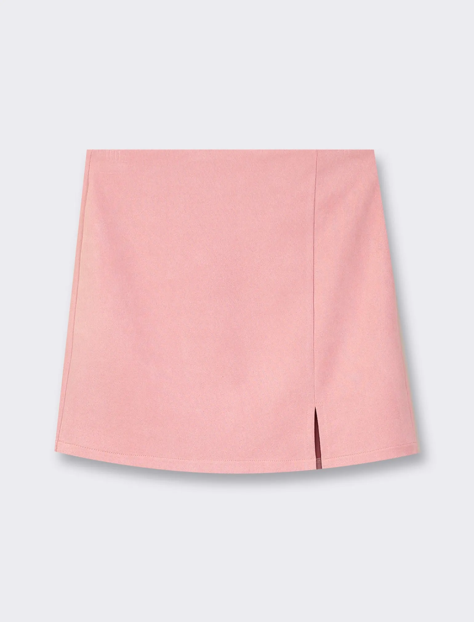 Donna Piazza Italia Donna<Gonna corta in suede con chiusura zip -