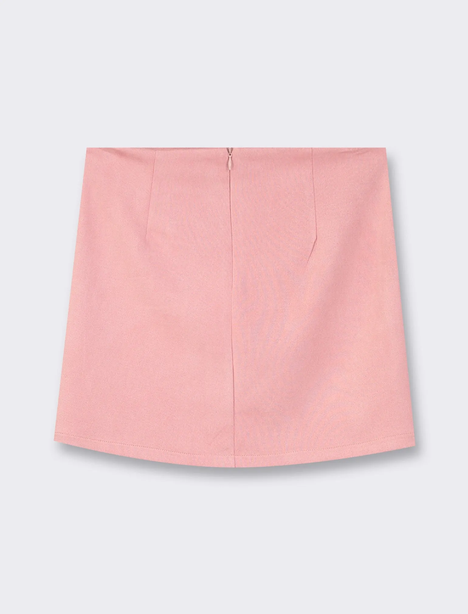Donna Piazza Italia Donna<Gonna corta in suede con chiusura zip -