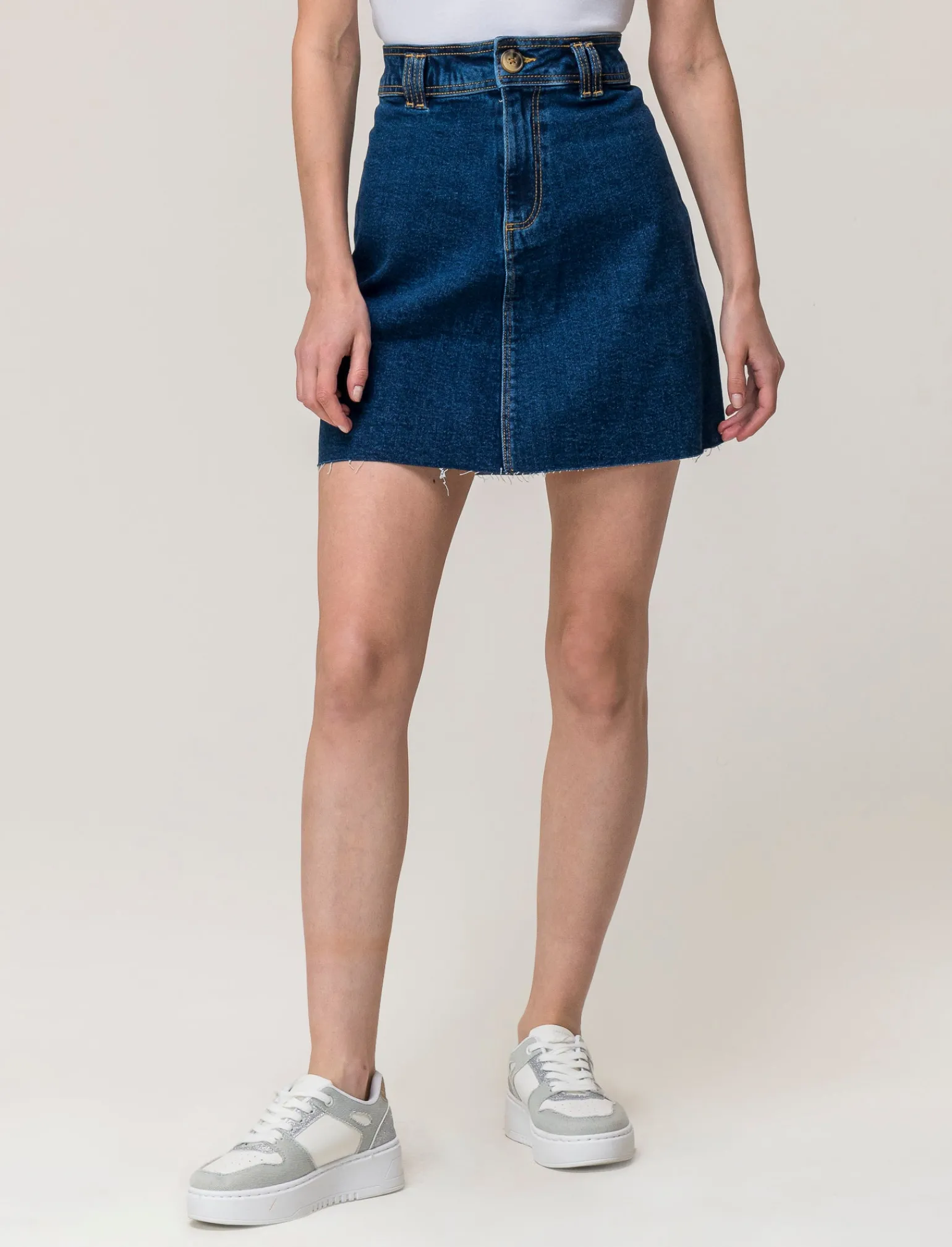 Donna Piazza Italia Gonne<Gonna denim midi svasata - Denim