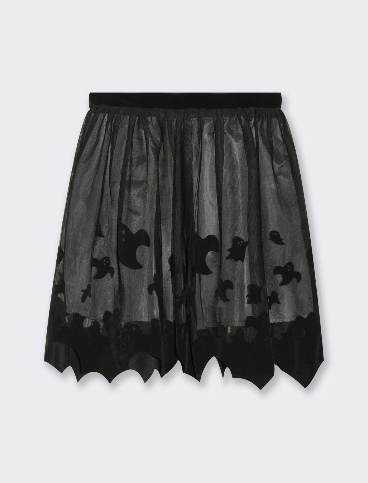 Piazza Italia Bambina | Gonne E Shorts<Gonna in tulle da bambina con stampa flock a tema halloween e orlo sagomato -