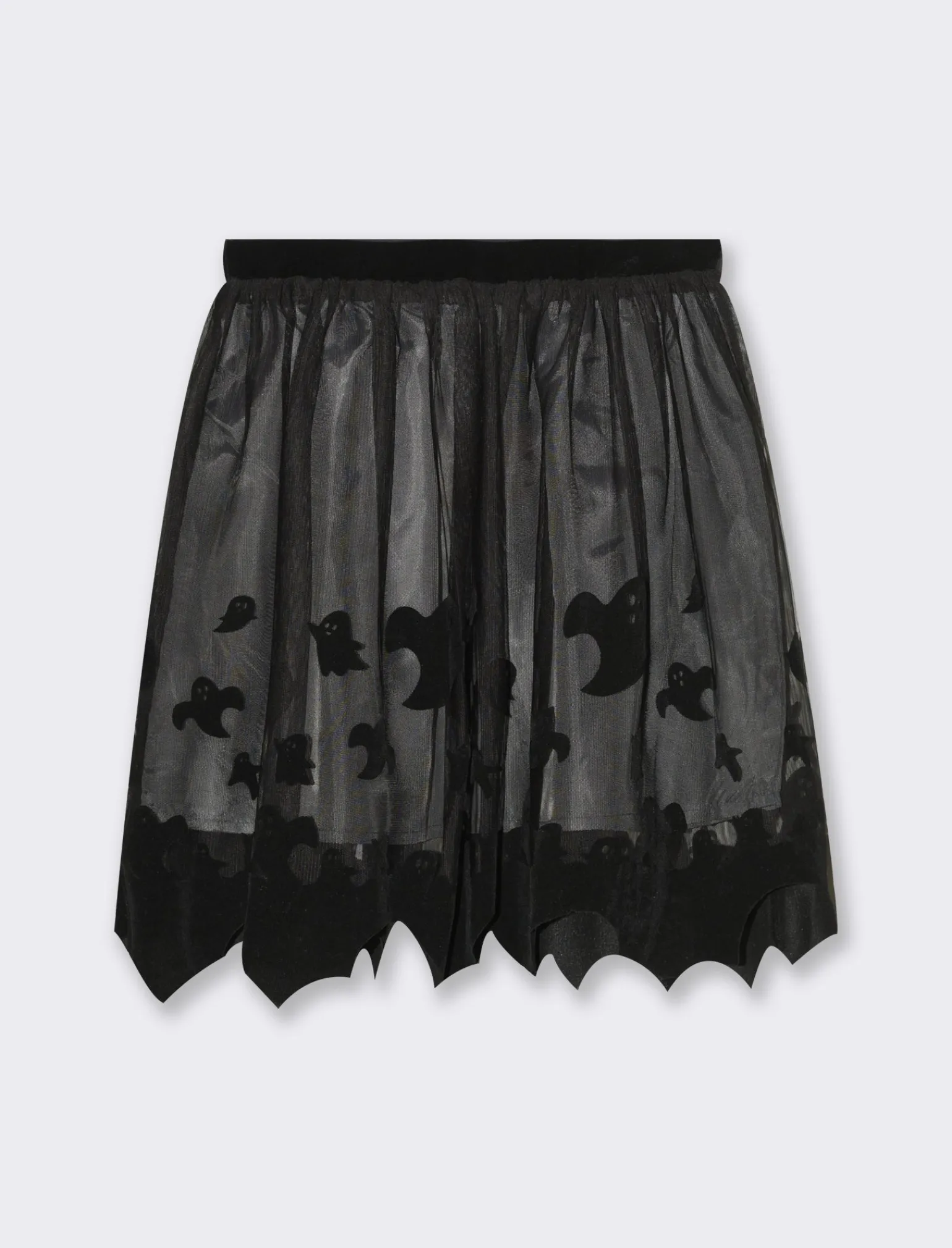 Piazza Italia Bambina | Gonne E Shorts<Gonna in tulle da bambina con stampa flock a tema halloween e orlo sagomato -