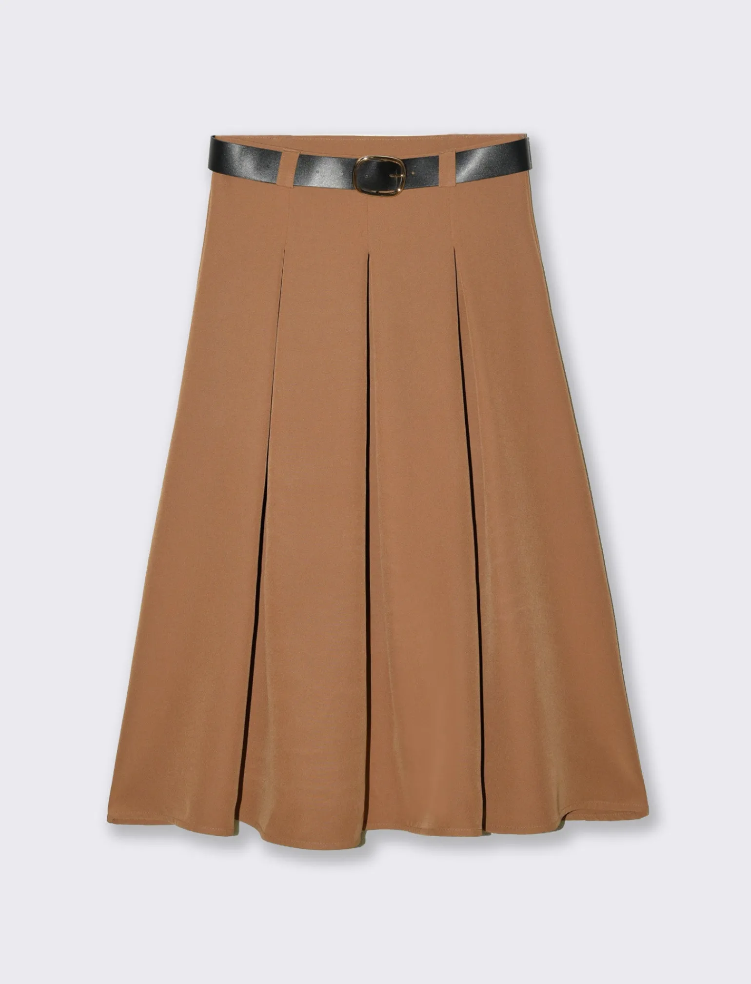 Donna Piazza Italia Gonne<Gonna lunga con cintura - Cammello