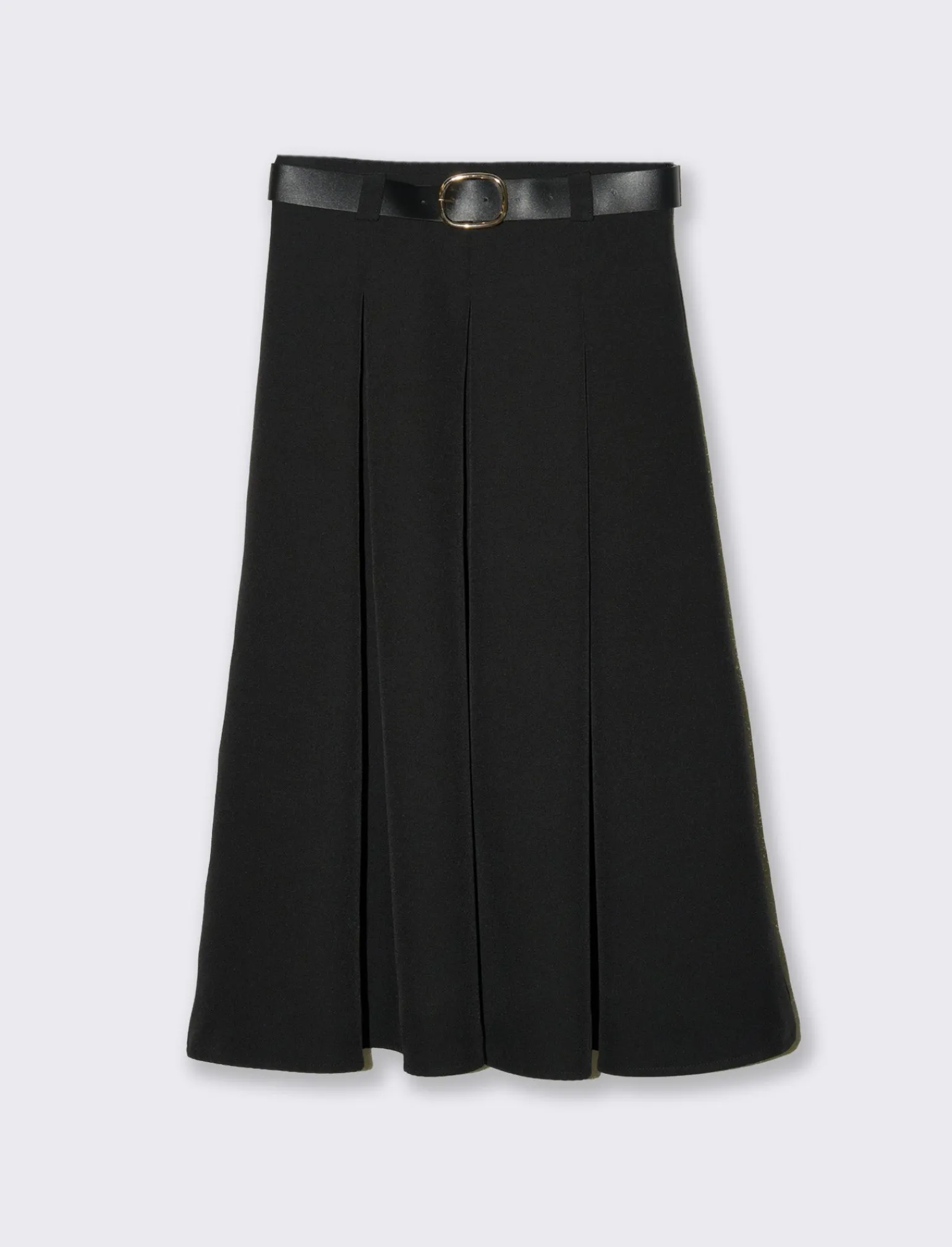 Donna Piazza Italia Gonne<Gonna lunga con cintura - Nero