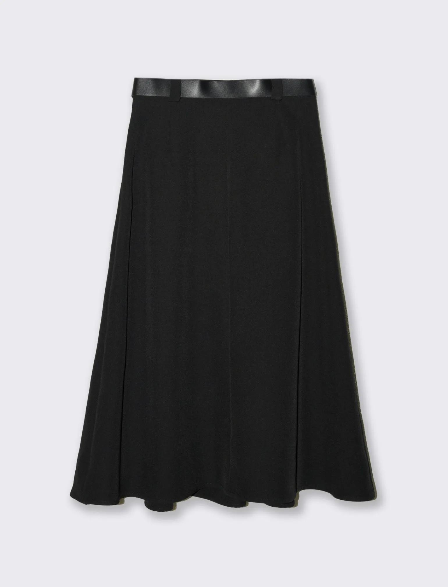 Donna Piazza Italia Gonne<Gonna lunga con cintura - Nero