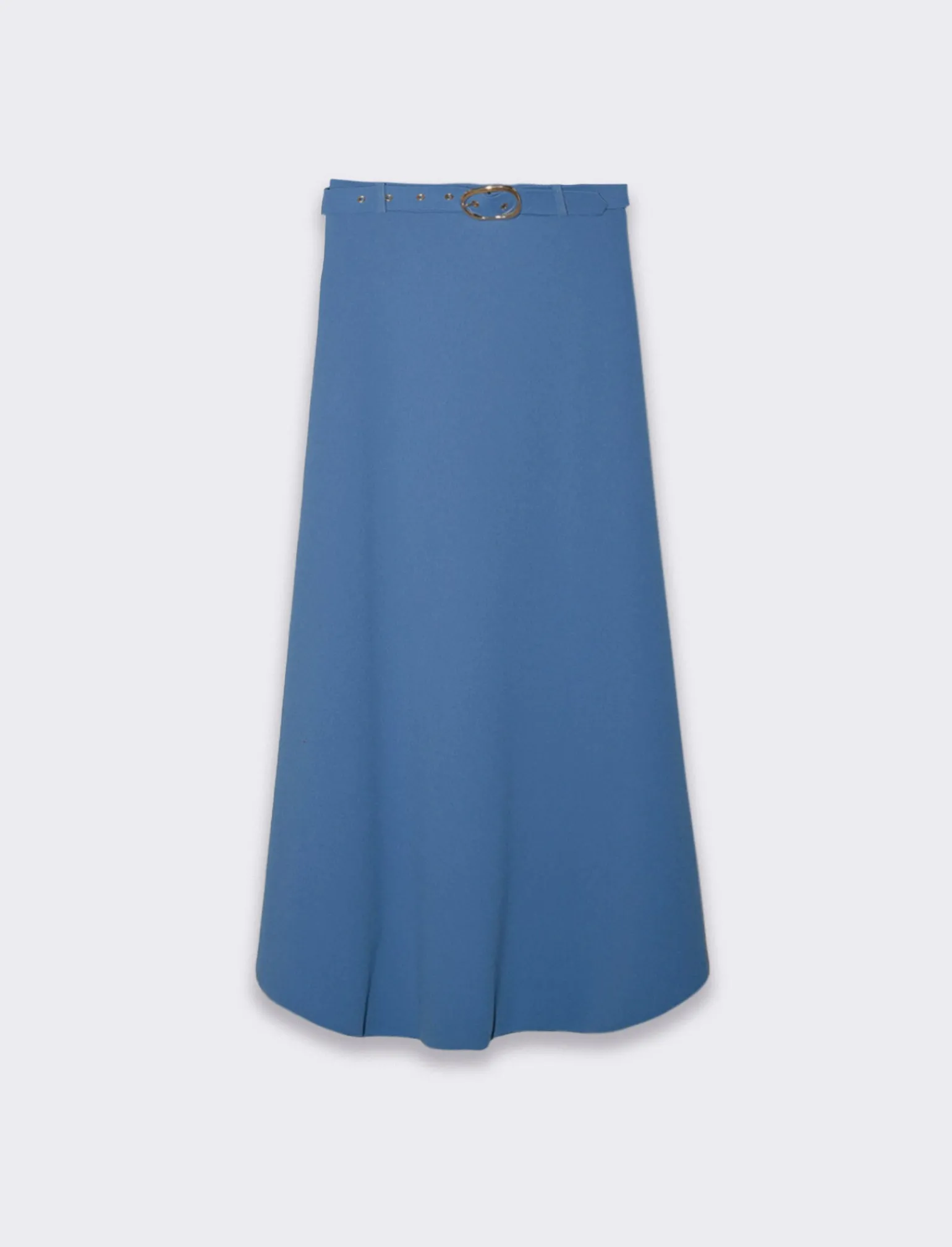 Donna Piazza Italia Gonne<Gonna lunga con elastico in vita sul retro e cintura - Denim