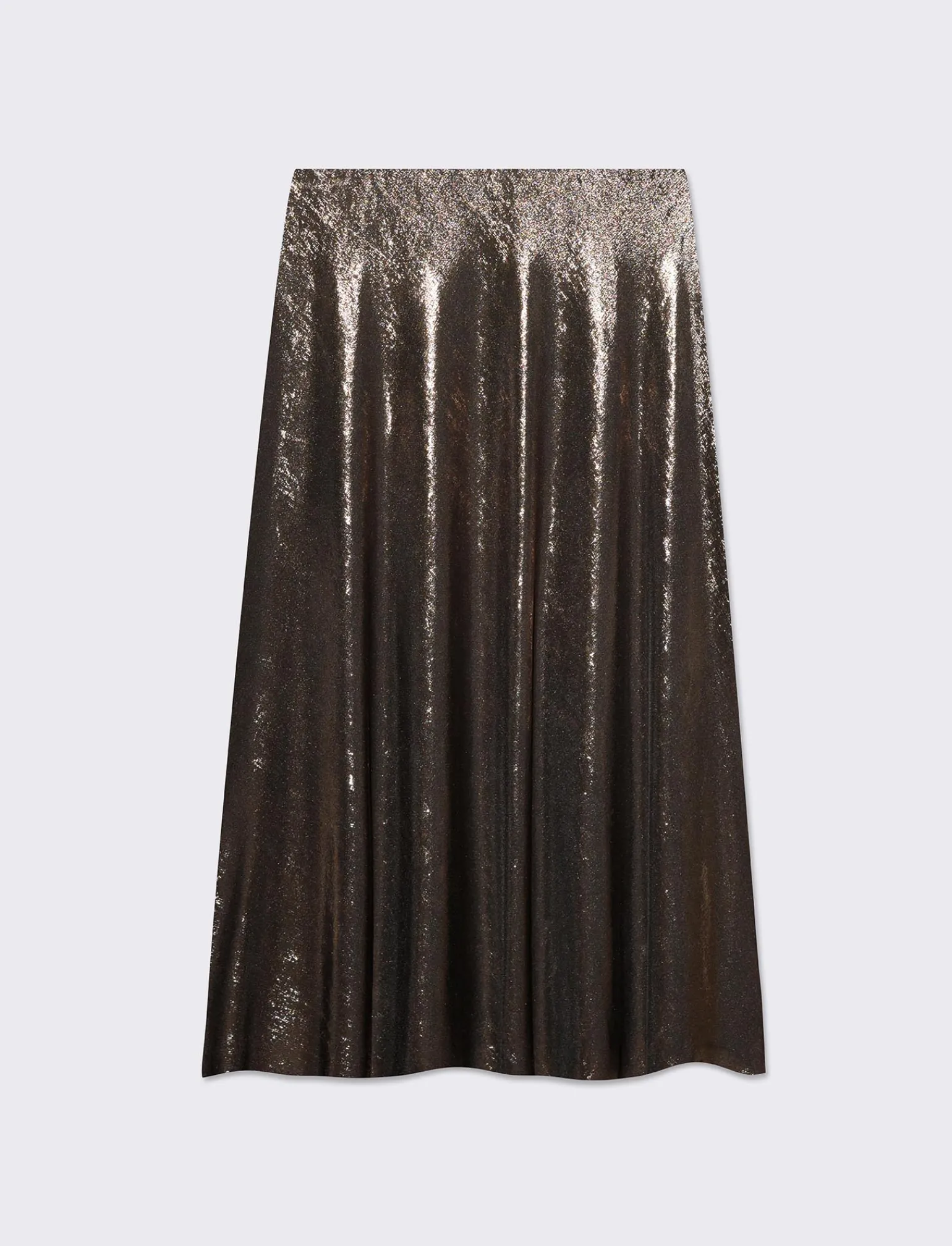 Donna Piazza Italia Gonne<Gonna lunga da donna con elastico in vita - Bronzo