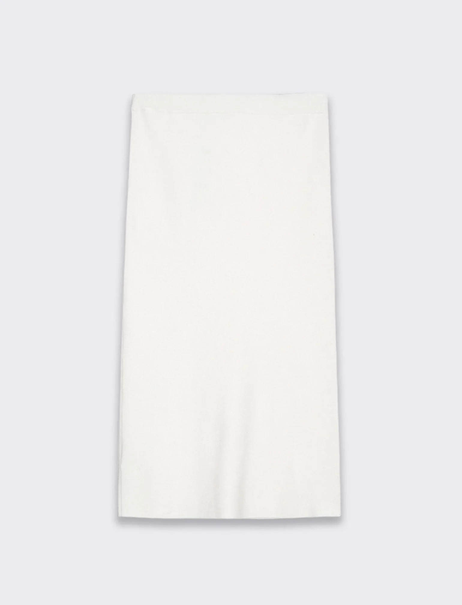 Donna Piazza Italia Donna | Gonne<Gonna lunghezza midi a tubino in maglia con elastico in vita - Avorio