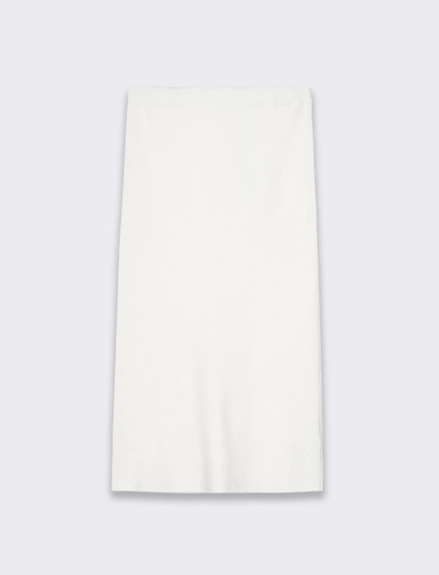 Donna Piazza Italia Donna | Gonne<Gonna lunghezza midi a tubino in maglia con elastico in vita - Avorio