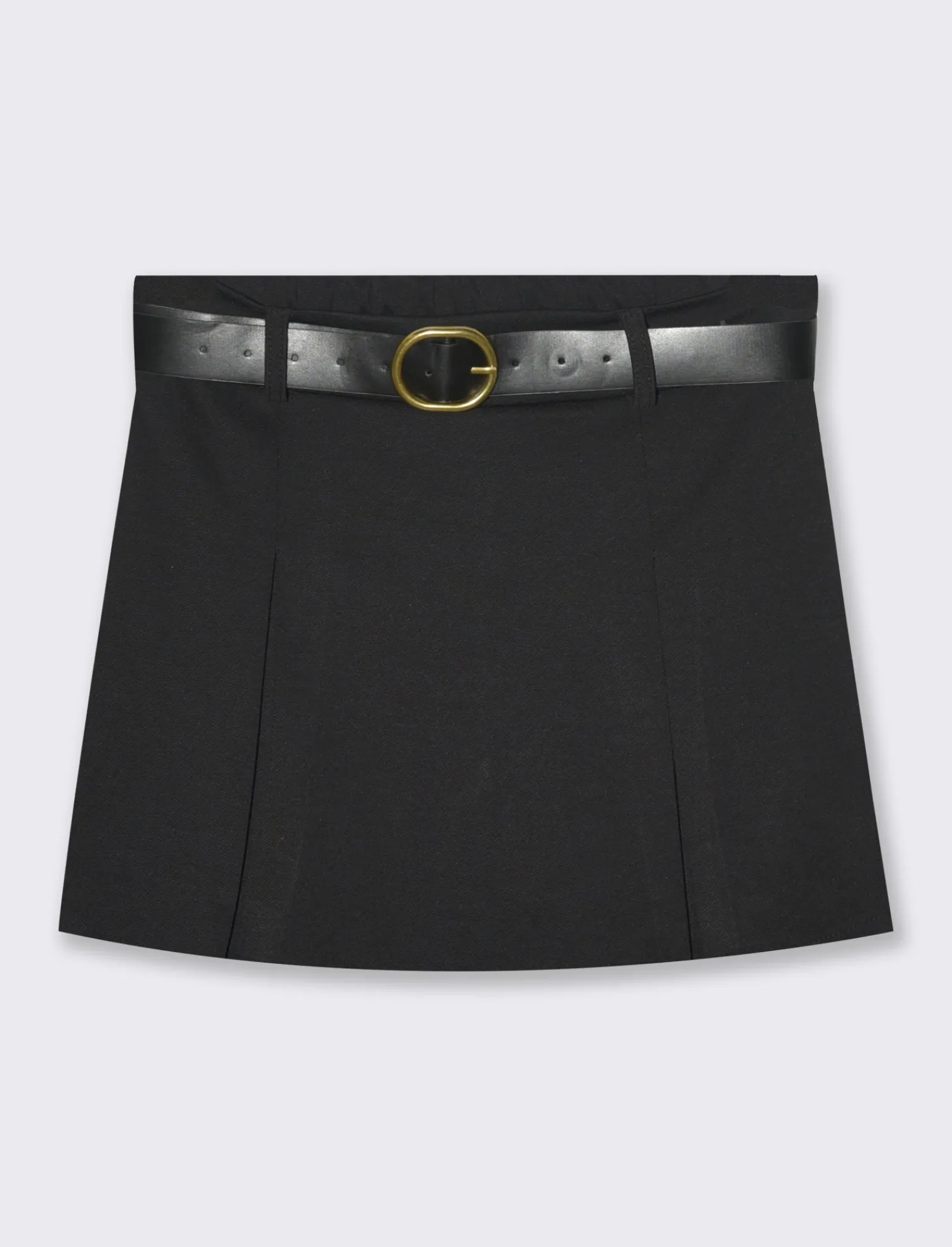 Donna Piazza Italia Donna | Shorts<Gonna pantaloncino con elastico in vita e cintura -