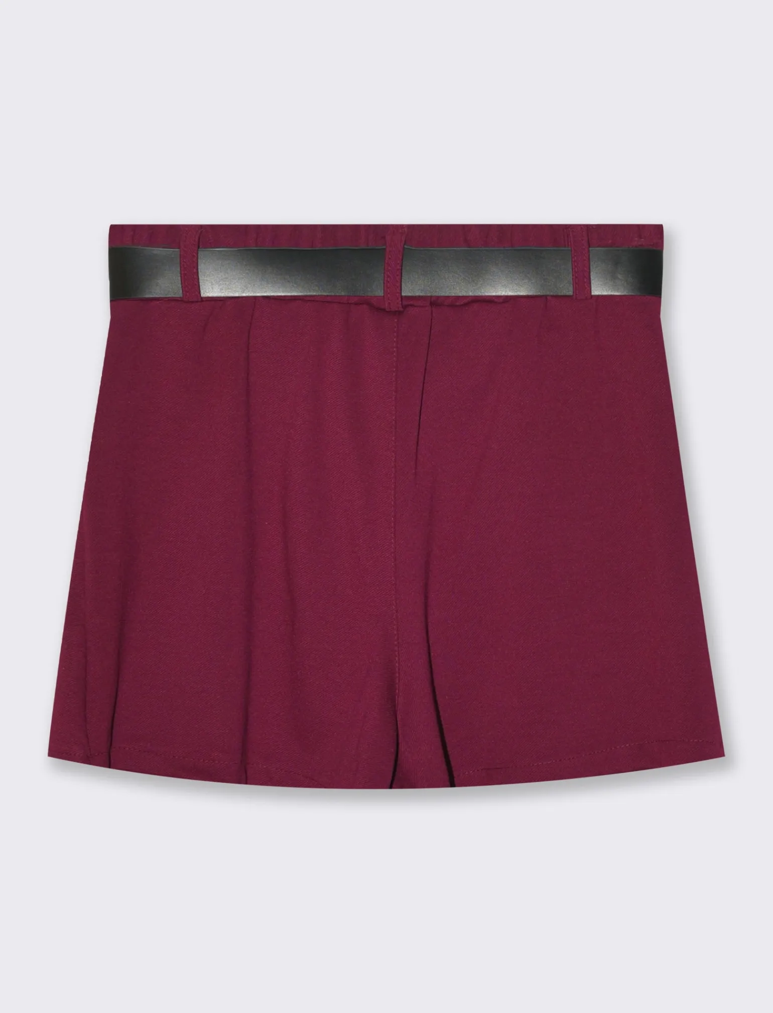 Donna Piazza Italia Donna | Shorts<Gonna pantaloncino con elastico in vita e cintura - Vinaccia