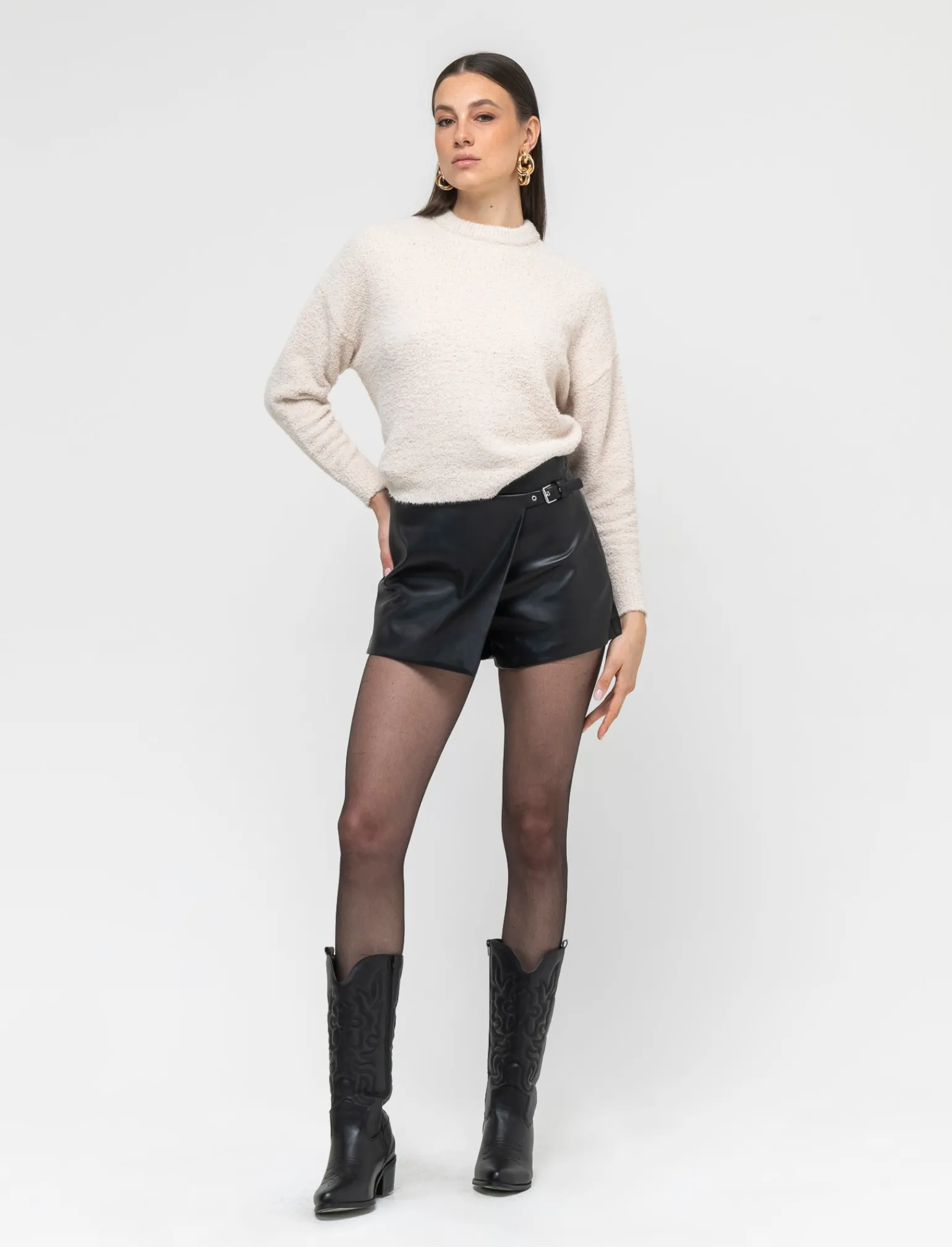 Donna Piazza Italia Gonne<Gonna pantalone con dettaglio cintura -