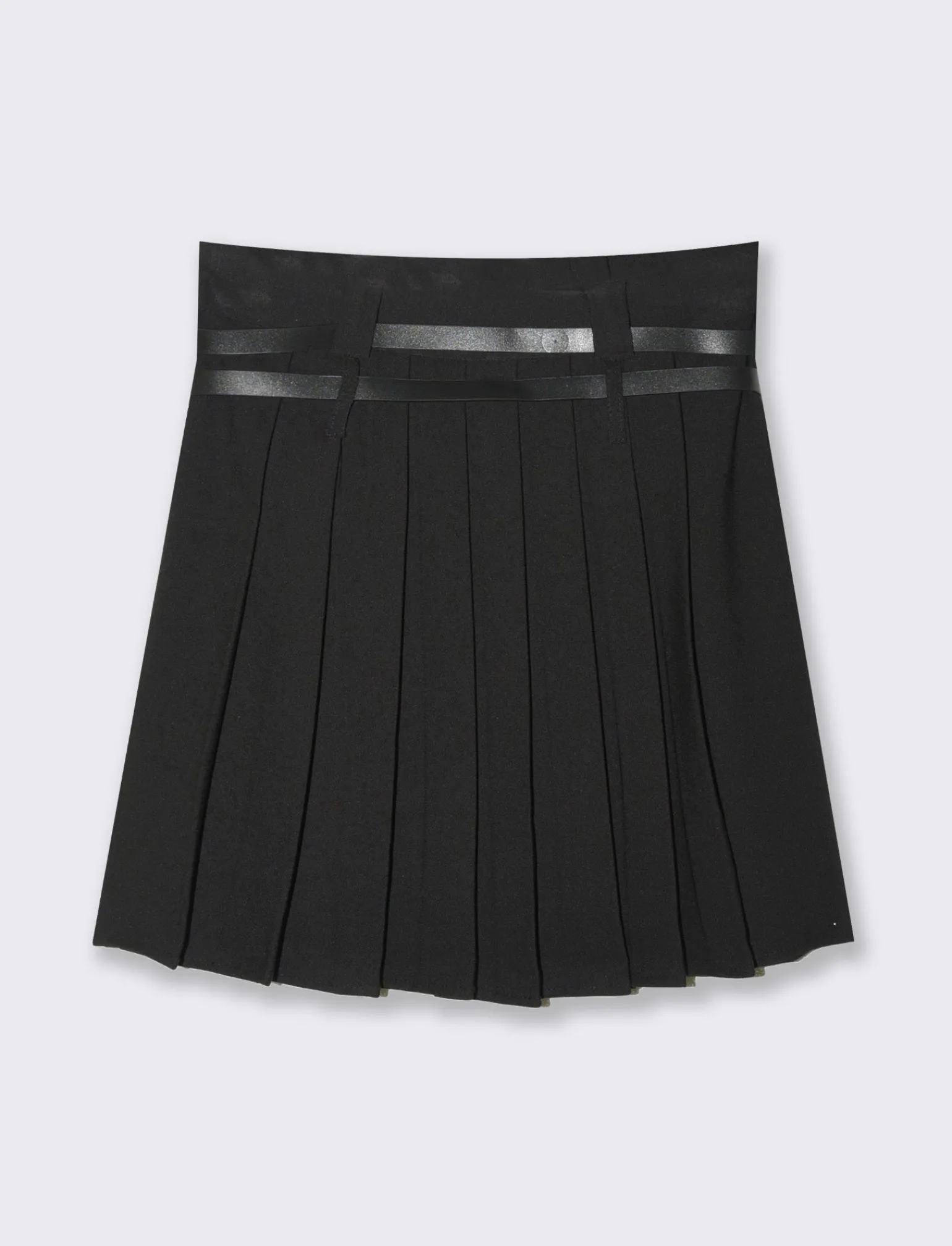 Donna Piazza Italia Gonne<Gonna plisset con cinture - Nero