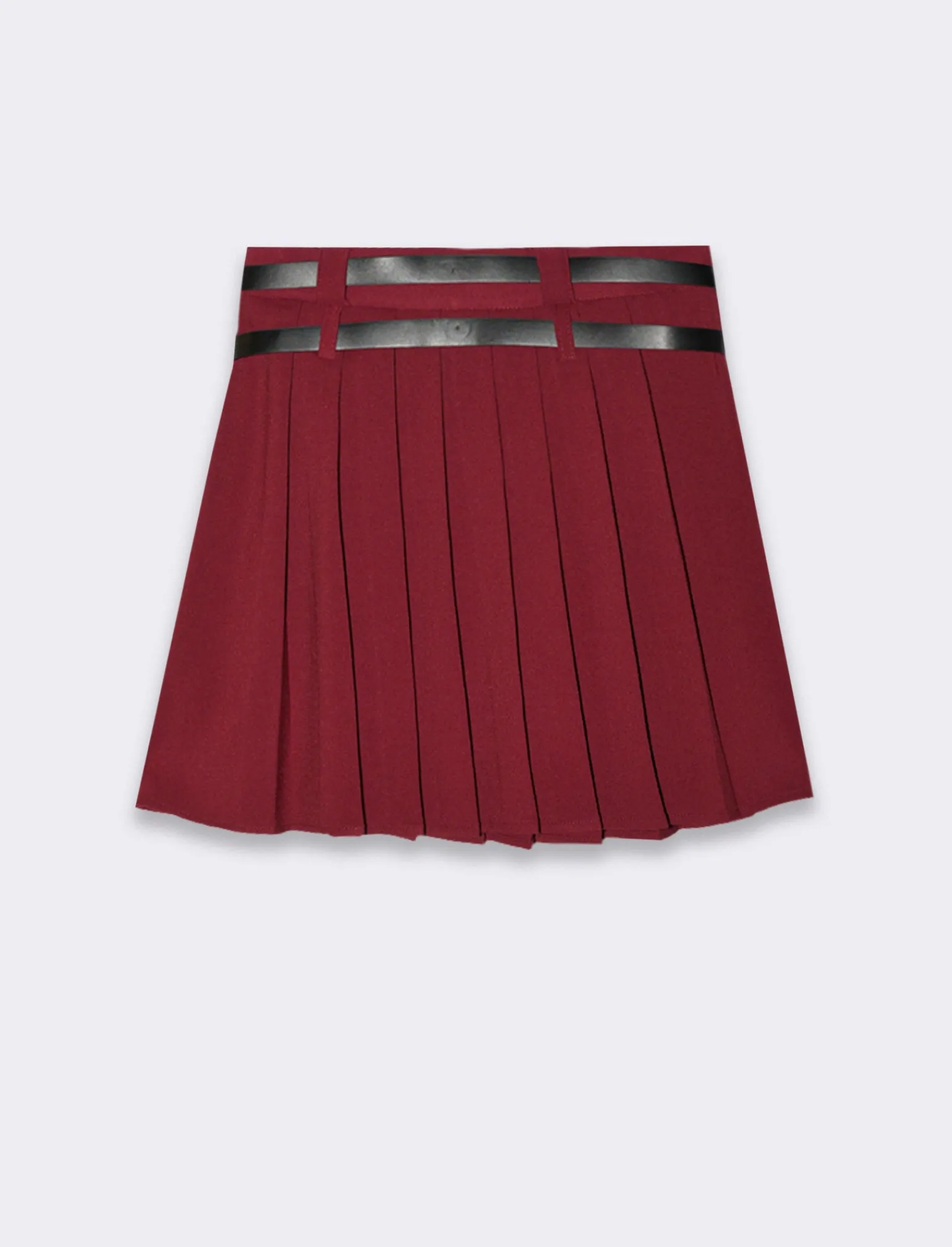 Donna Piazza Italia Gonne<Gonna plisset con cinture - Vinaccia