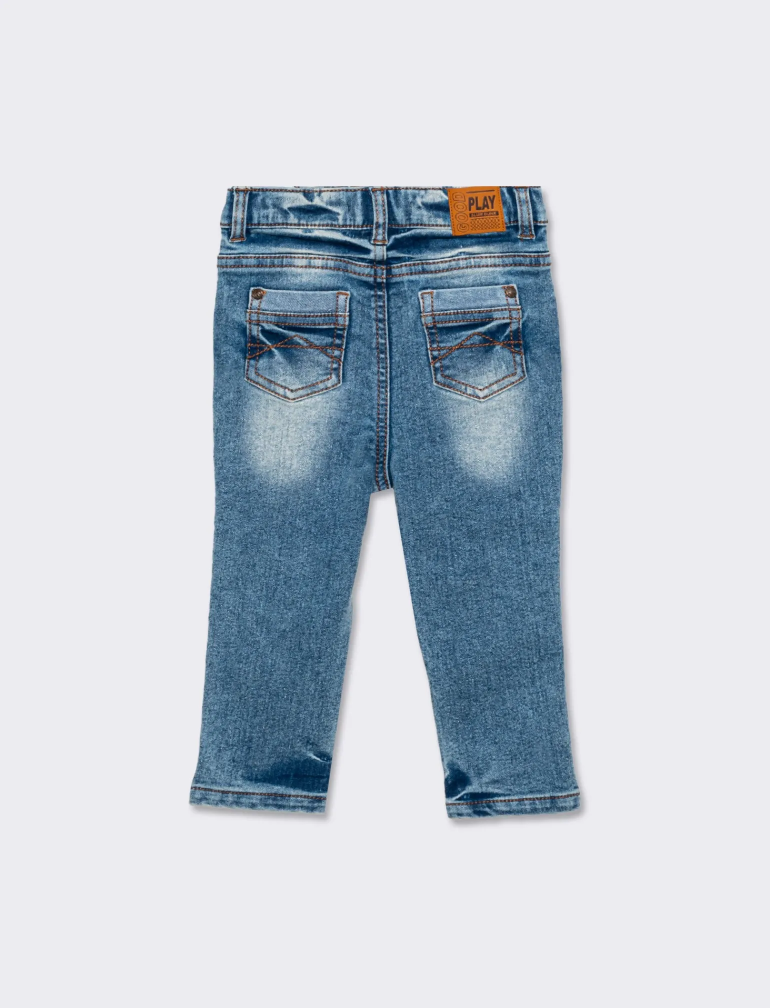 Piazza Italia Jeans<Jeans a 5 tasche skinny fit con elastico regolabile in vita stile casual - Denim chiaro