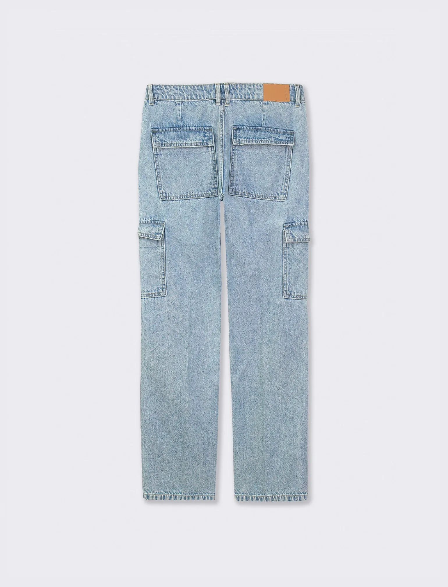 Donna Piazza Italia Jeans<Jeans cargo regular waist a gamba dritta - Denim