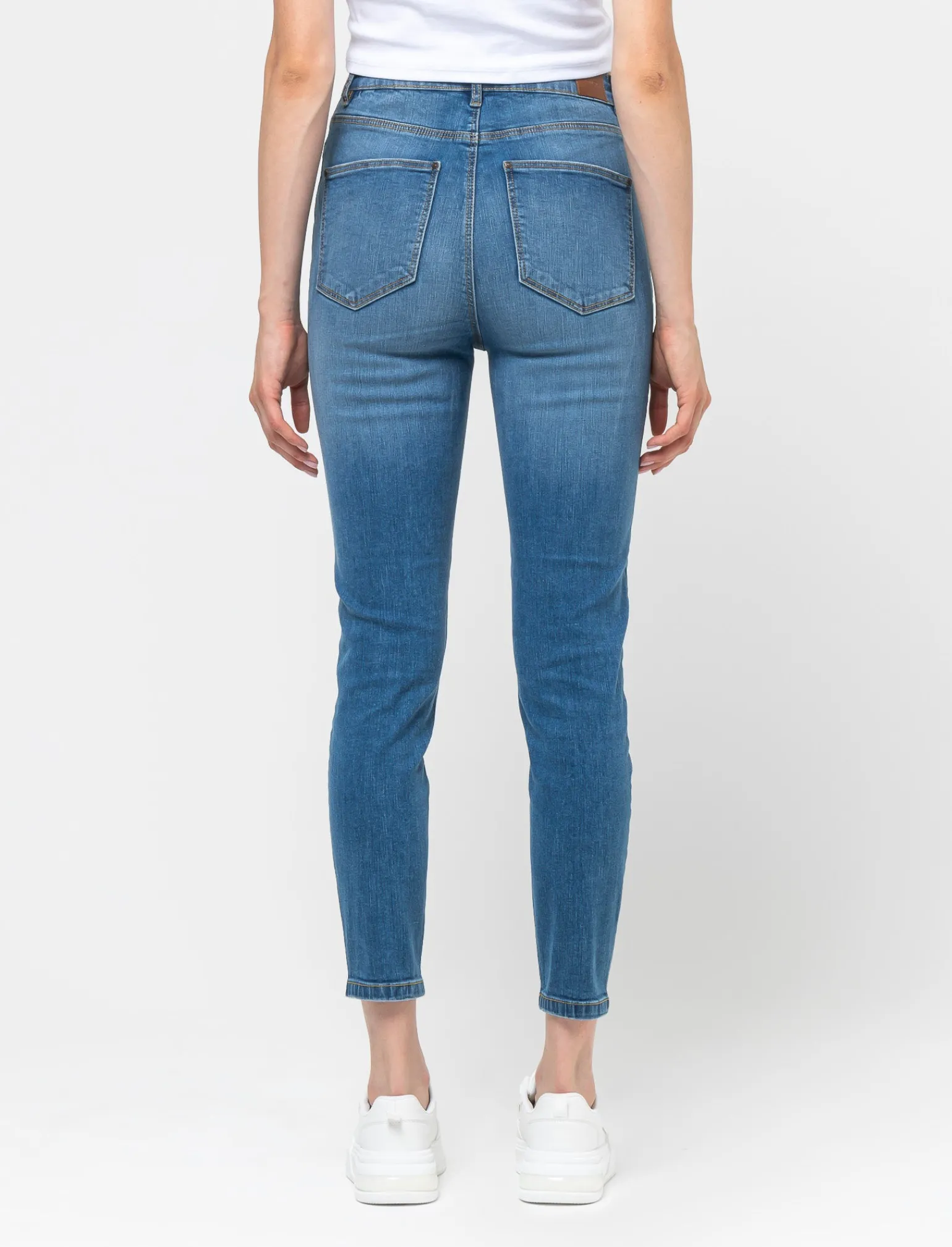 Donna Piazza Italia Jeans<Jeans cinque tasche skinny high waist - Denim