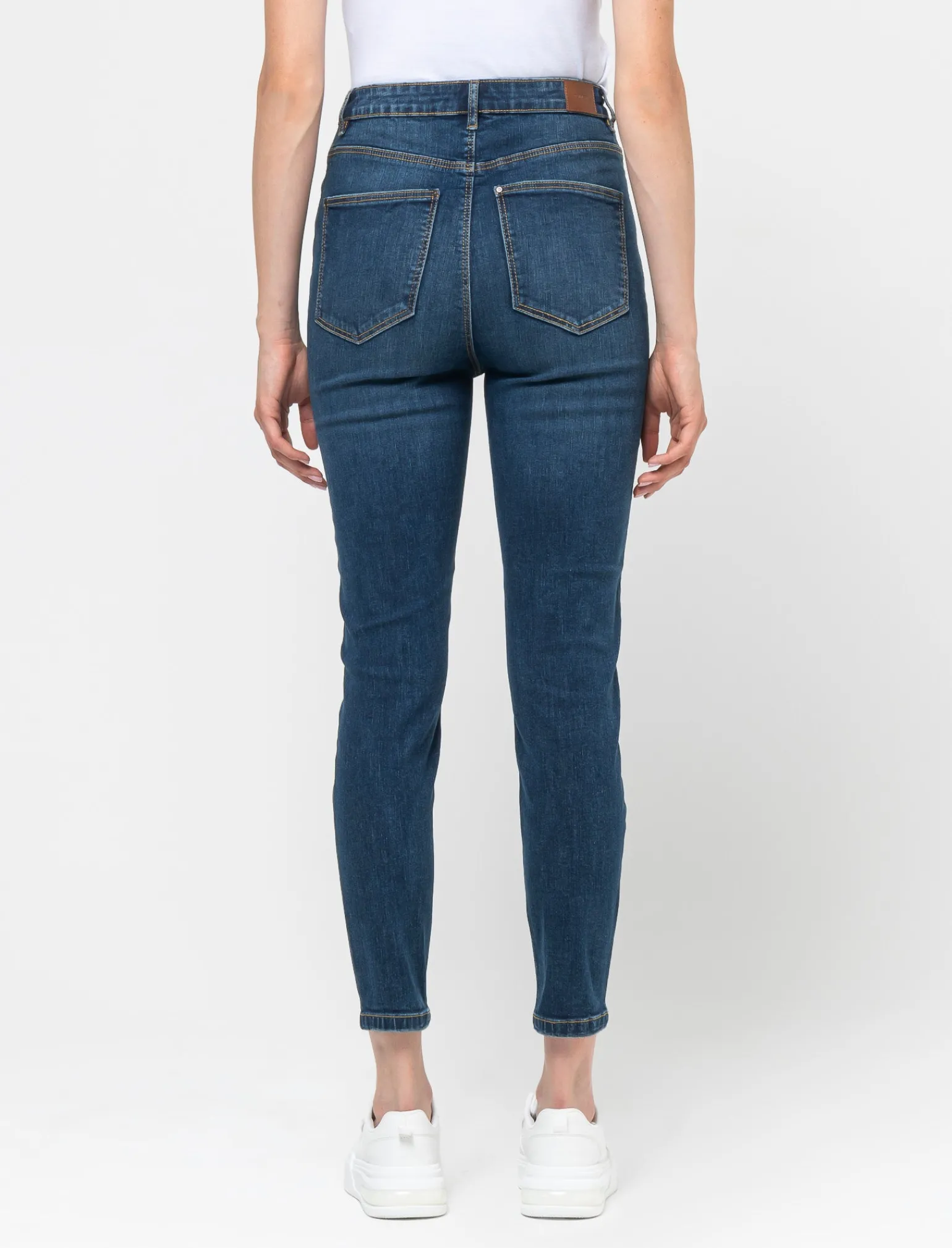 Donna Piazza Italia Jeans<Jeans cinque tasche skinny high waist - DENIM SCURO