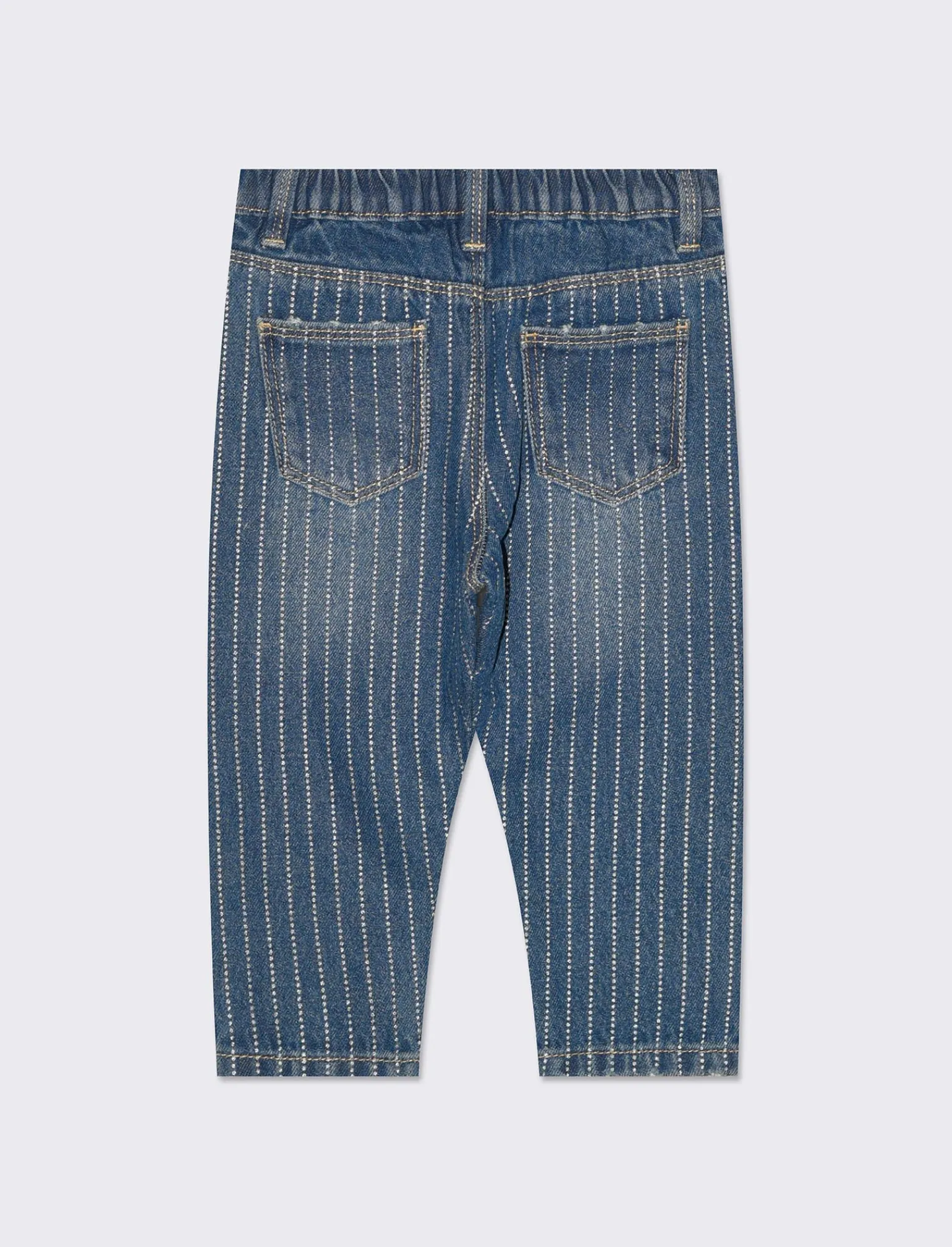 Piazza Italia Neonata<Jeans con stampa argentata - Denim