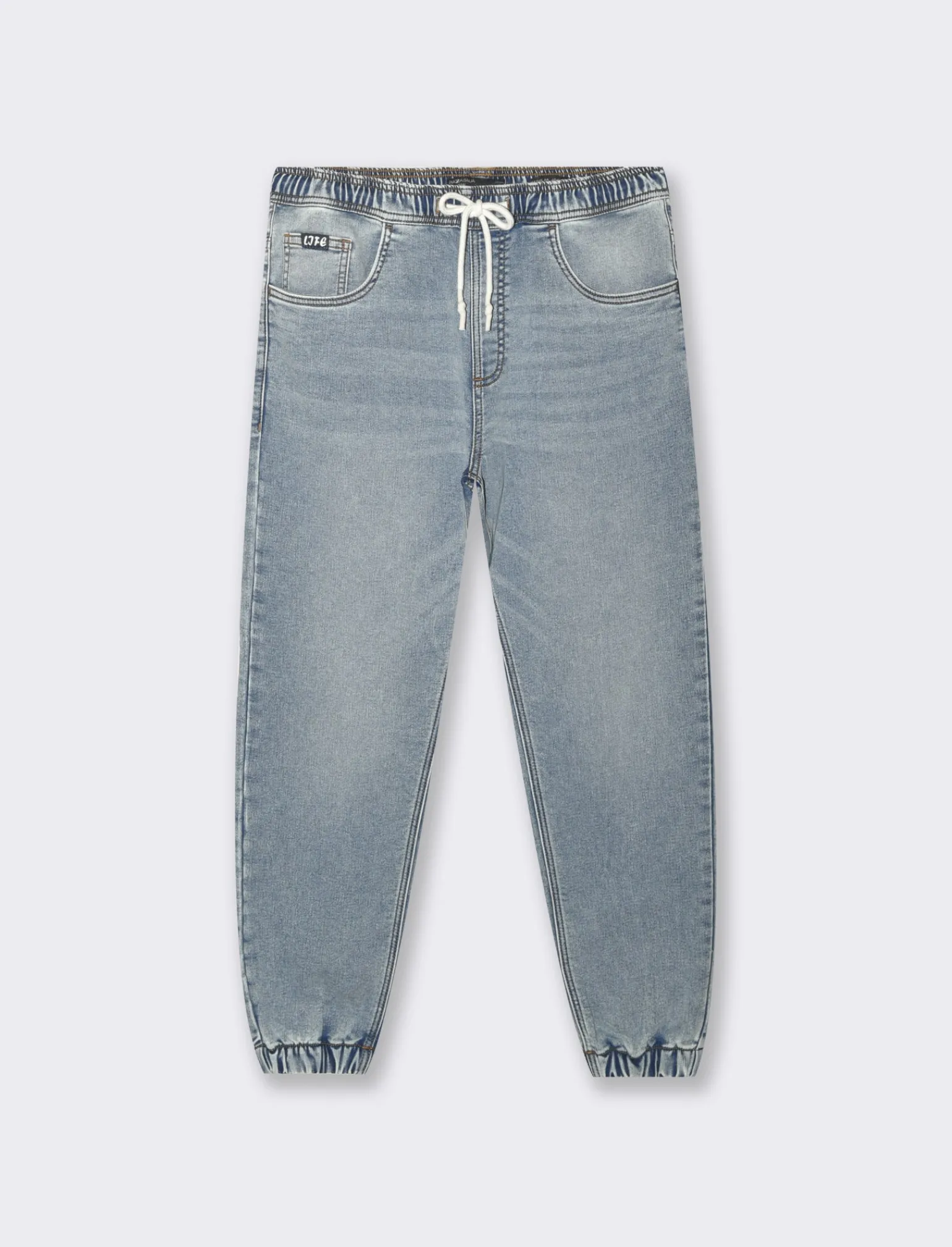 Uomo Piazza Italia Jeans<Jeans con vita elasticizzata regolabile con laccio super stretch - Denim