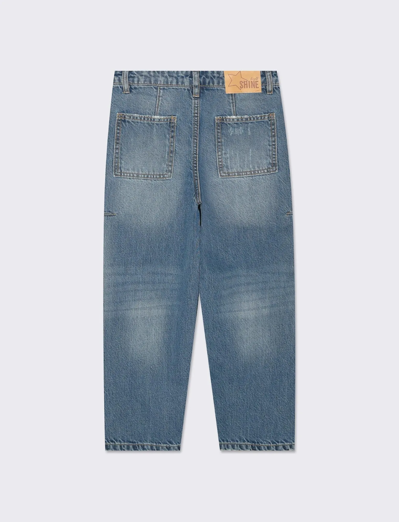 Piazza Italia Bambina | Jeans<Jeans da bambina in cotone vestibilità mom fit, cinque tasche - Denim
