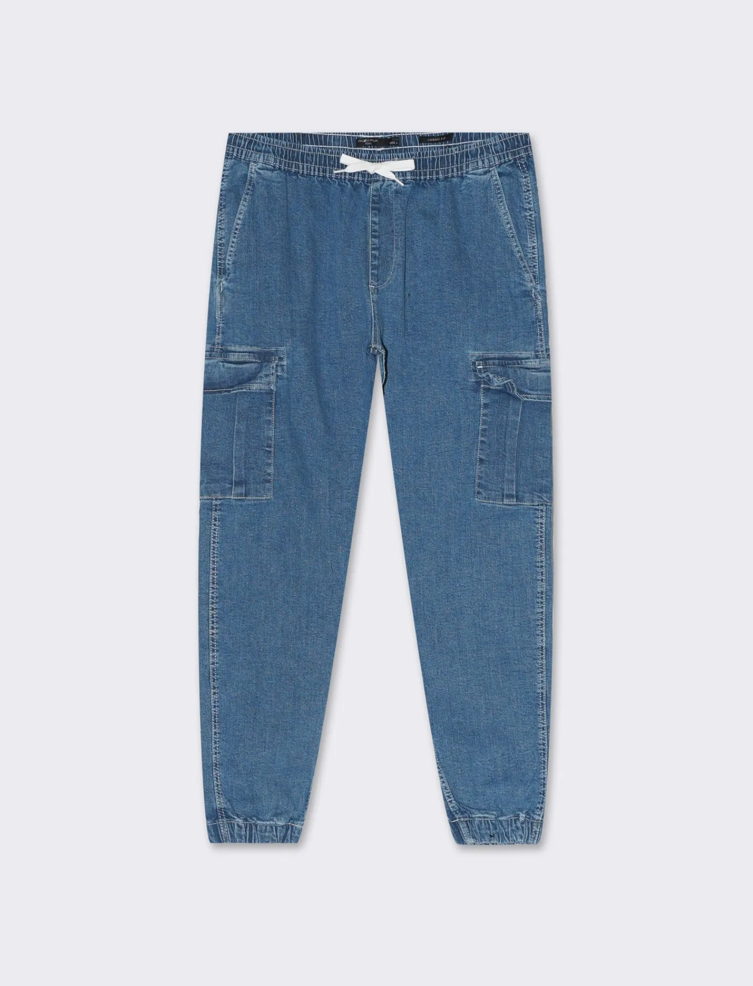 Uomo Piazza Italia Jeans<Jeans jogger cargo fit, cinque tasche con tasconi laterali a toppa - Denim