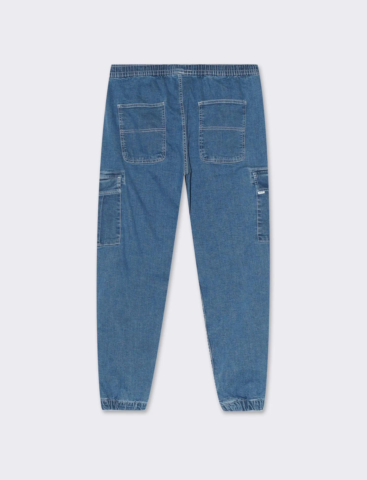 Uomo Piazza Italia Jeans<Jeans jogger cargo fit, cinque tasche con tasconi laterali a toppa - Denim