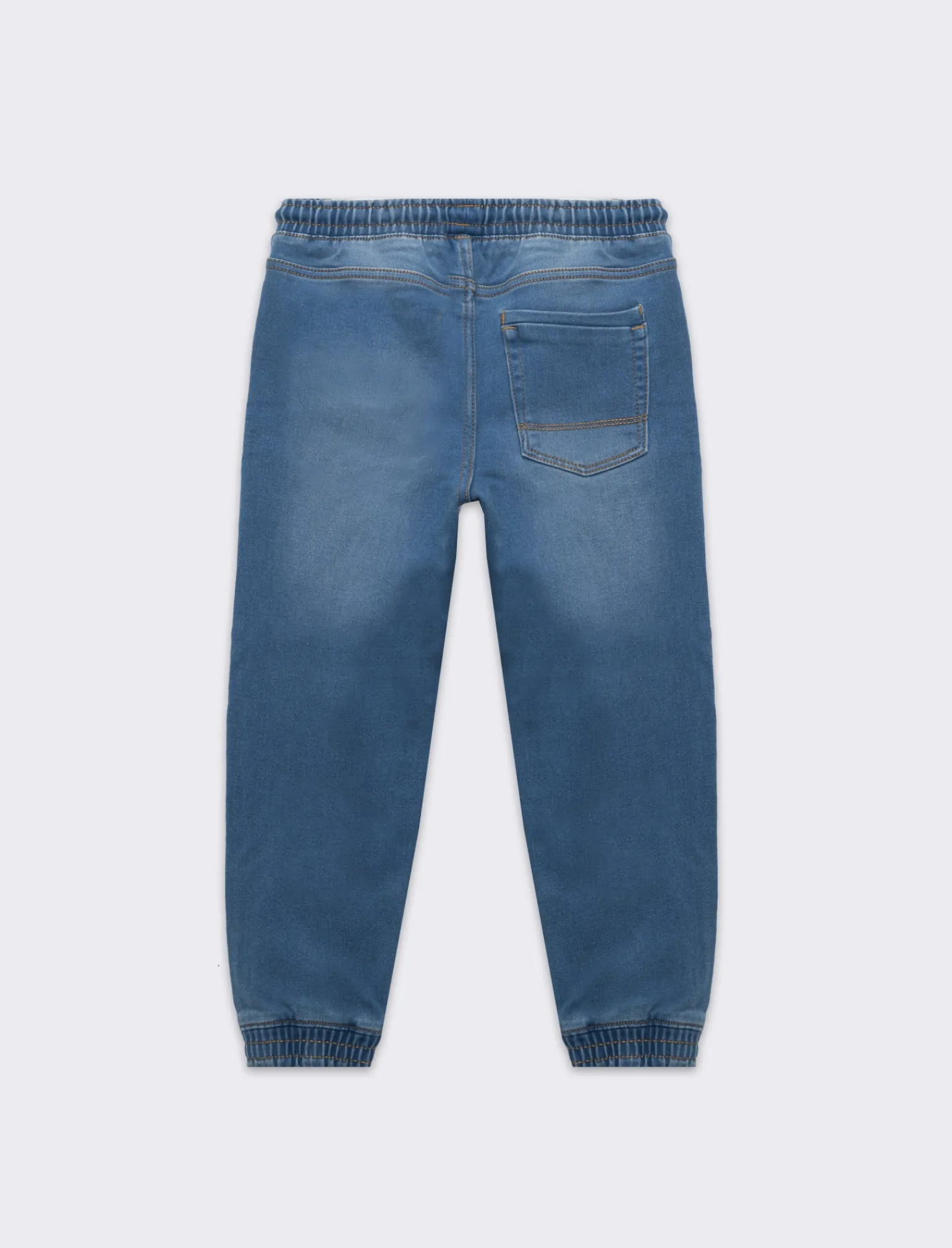 Bambino Piazza Italia Bambino | Jeans<Jeans modello jogger con lacci in vita stile casual - Denim chiaro