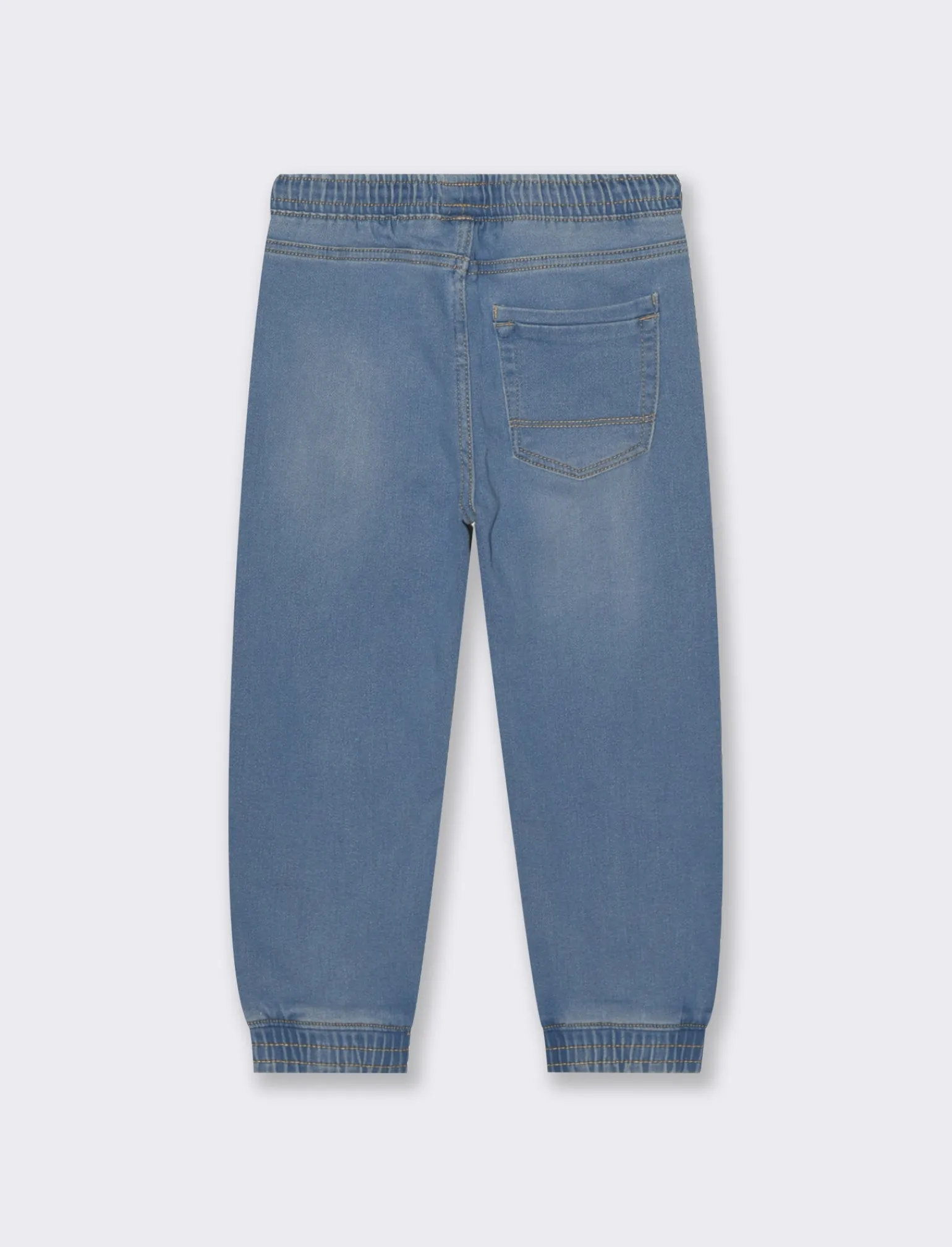 Bambino Piazza Italia Bambino | Jeans<Jeans modello jogger con lacci in vita stile casual - Denim chiaro