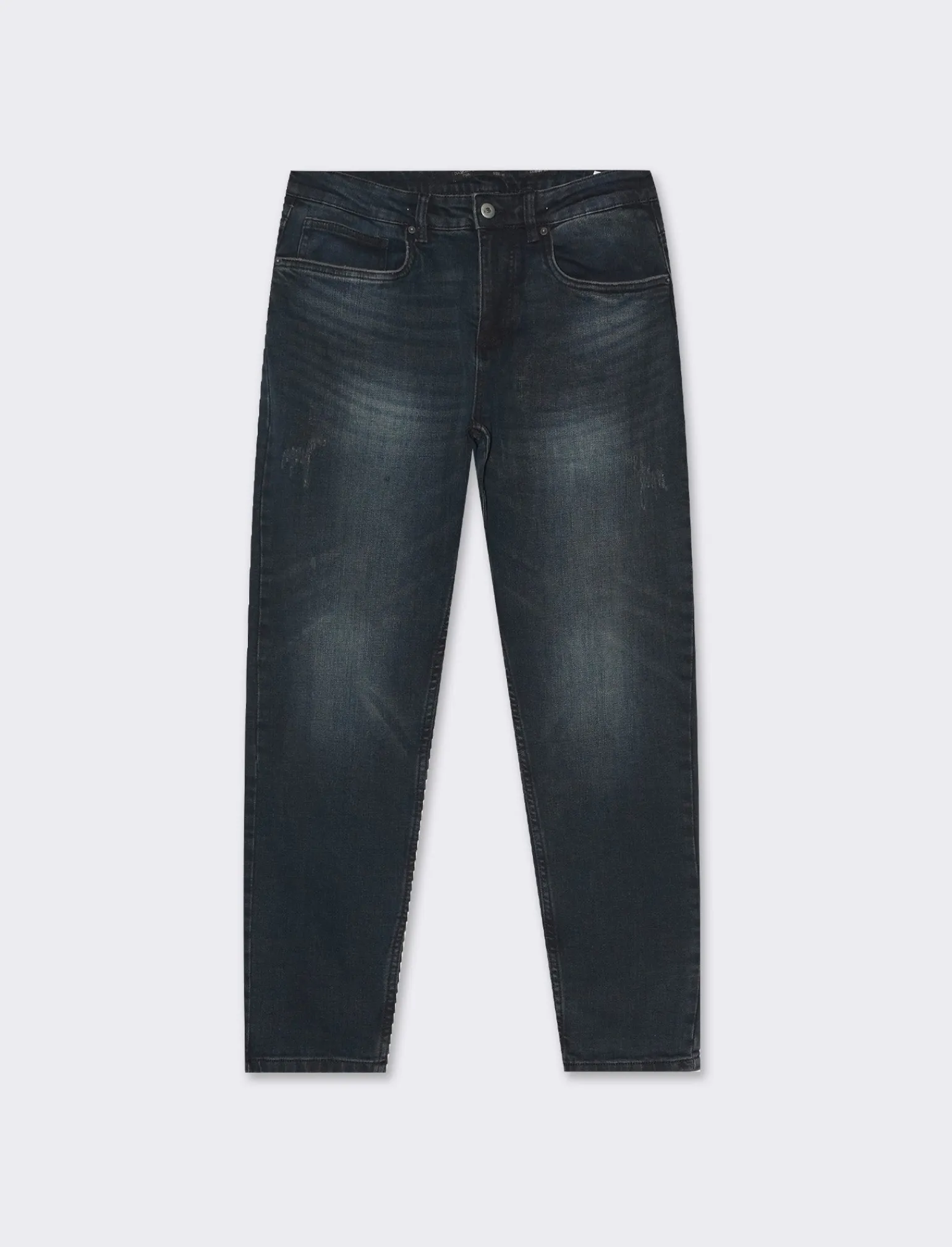 Uomo Piazza Italia Jeans<Jeans new carrot fit cinque tasche stretch con piccole abrasioni - DENIM SCURO
